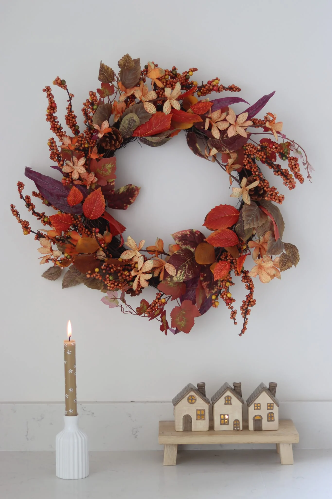 Autumn Wreath - Pine Cones - Image 3