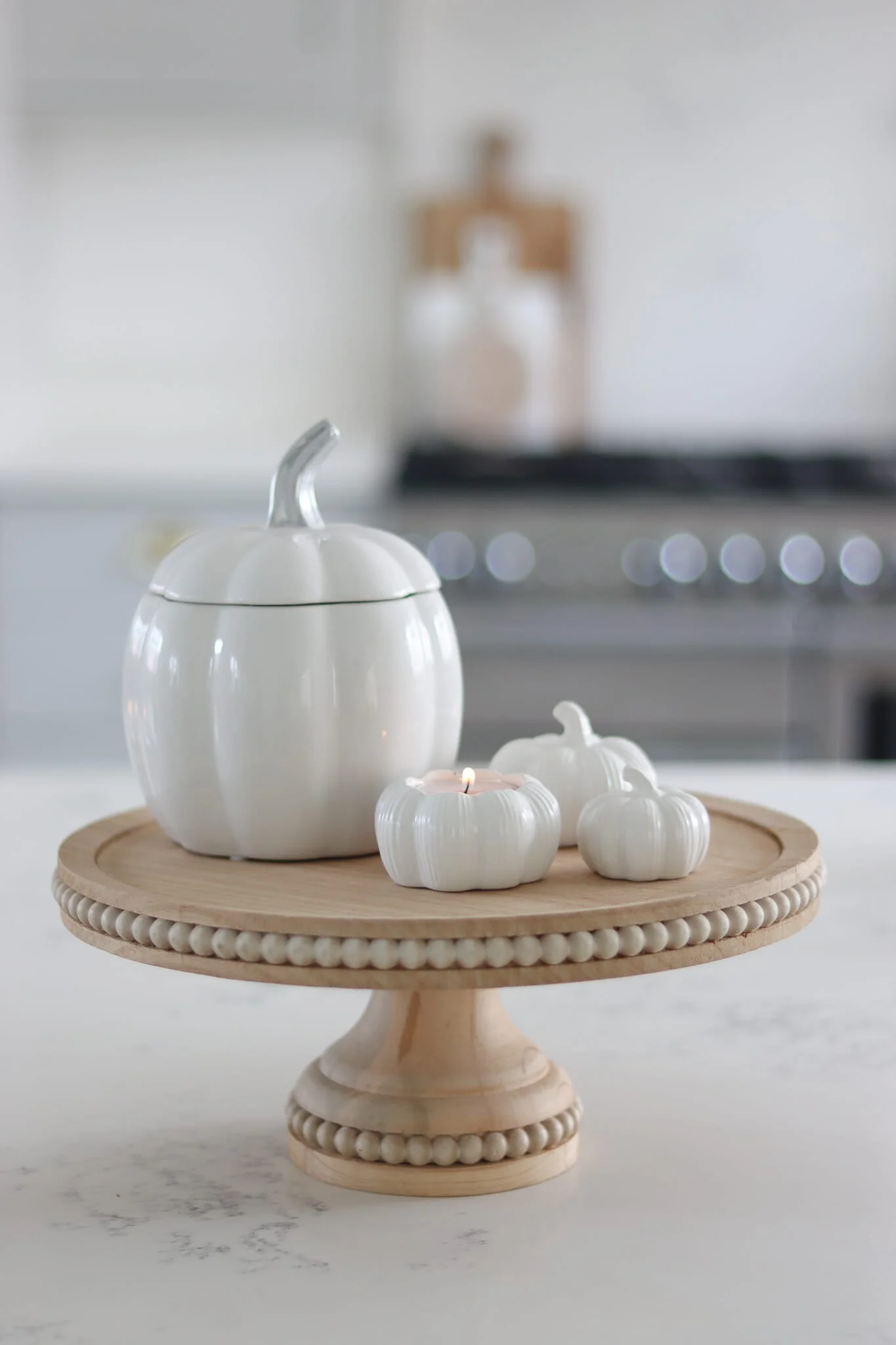 Wooden Cake Stand - Natural - Image 4