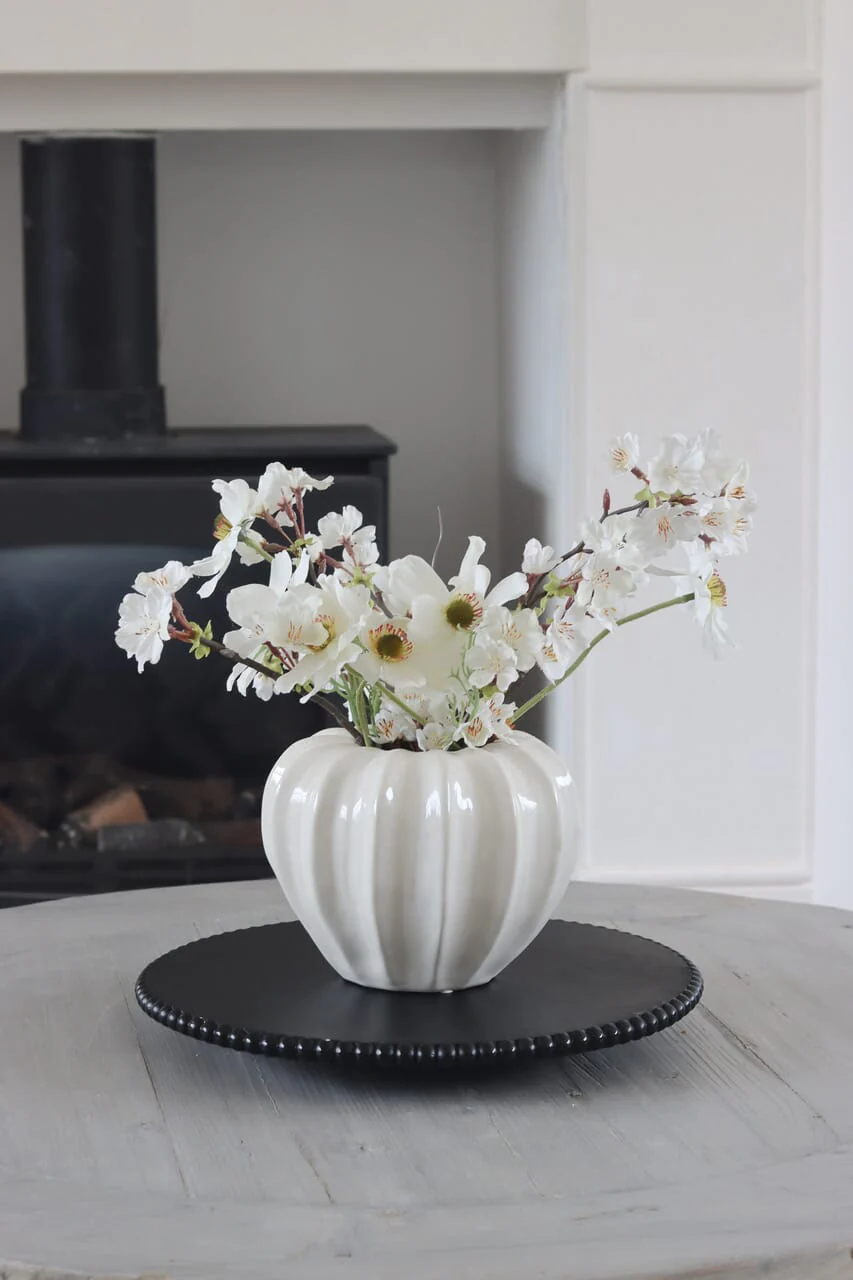 Beaded Lazy Susan - Black