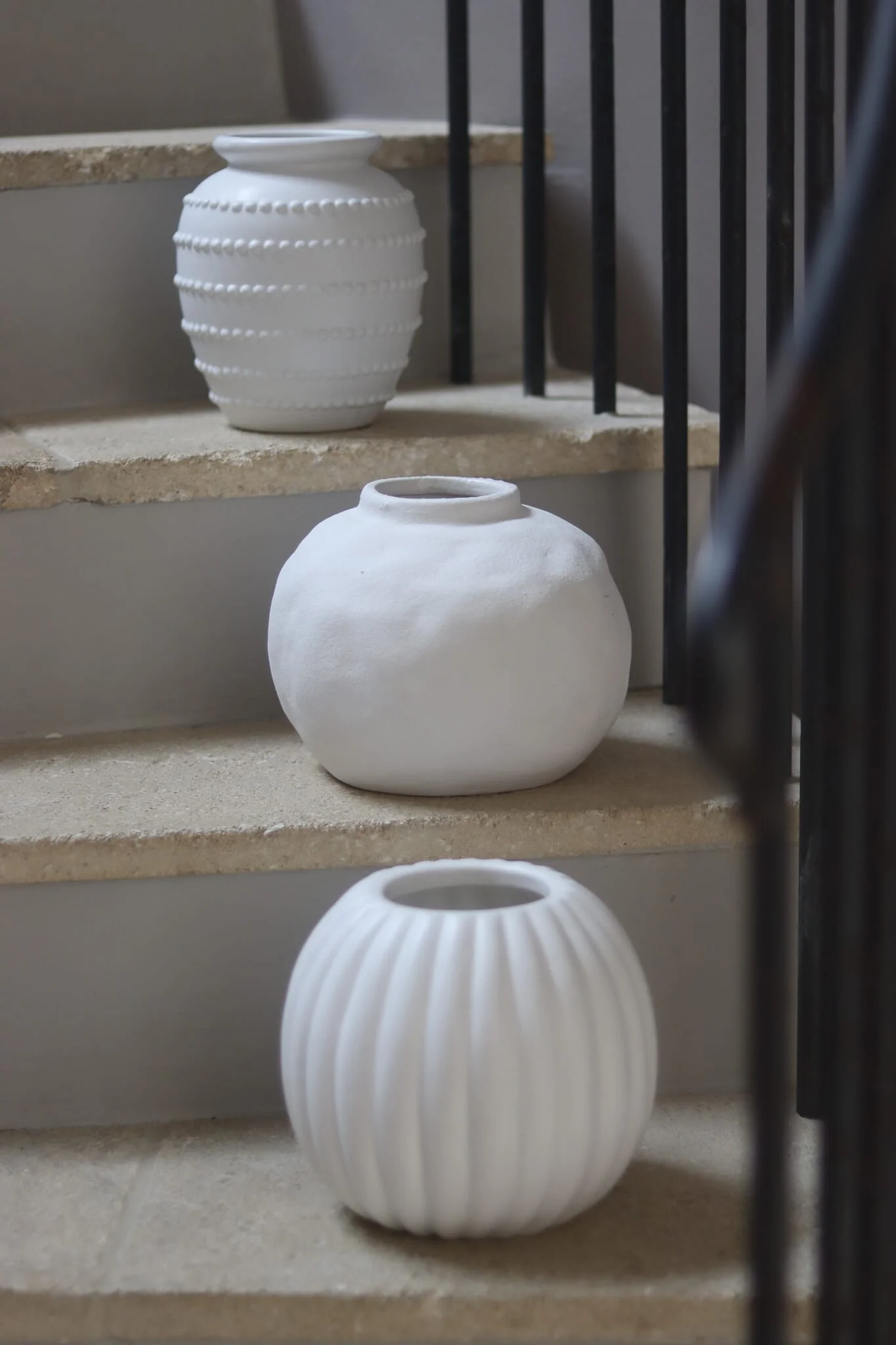 Ceramic Vase – Beaded - Image 2