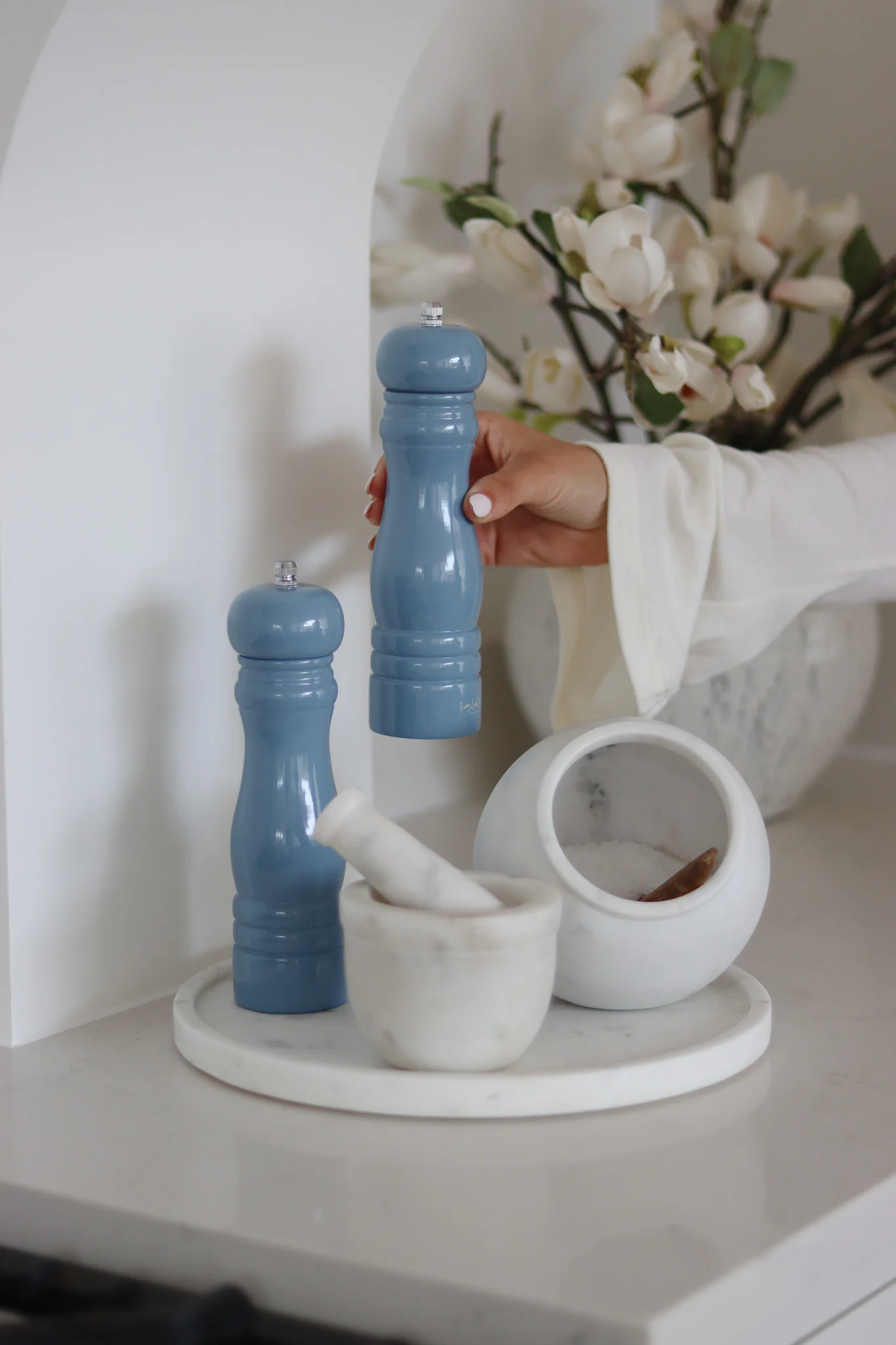 Blue Salt & Pepper Mills - Classic Design