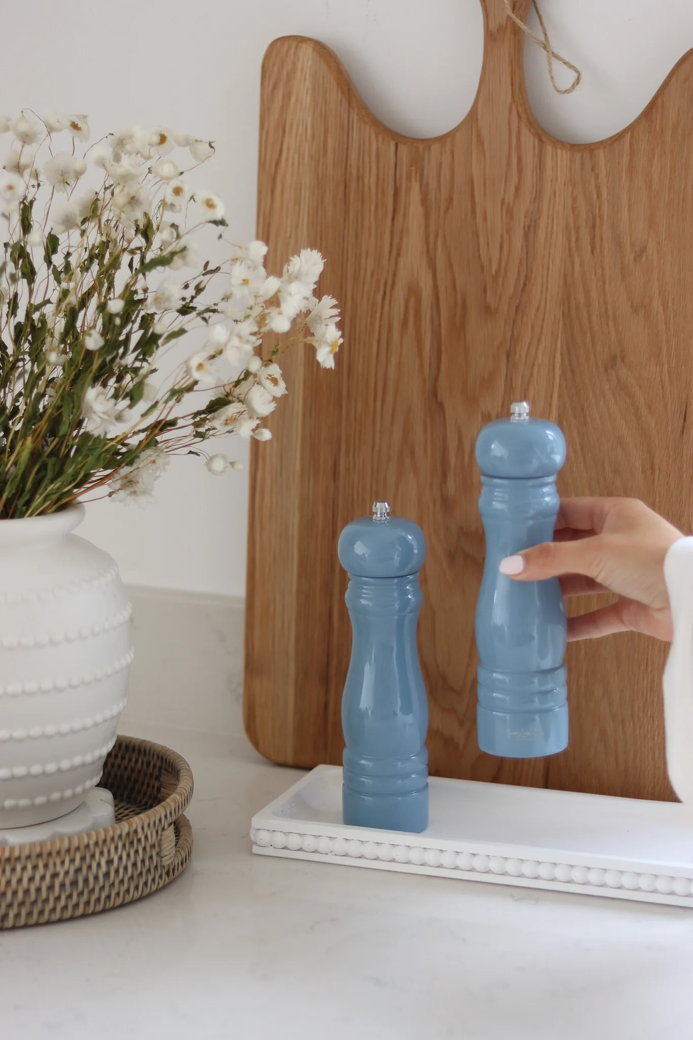 Blue Salt & Pepper Mills - Classic Design - Image 2