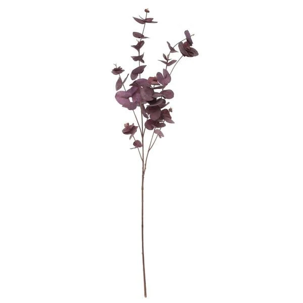 Faux Flowers - Burgundy Eucalyptus Spray - Image 5