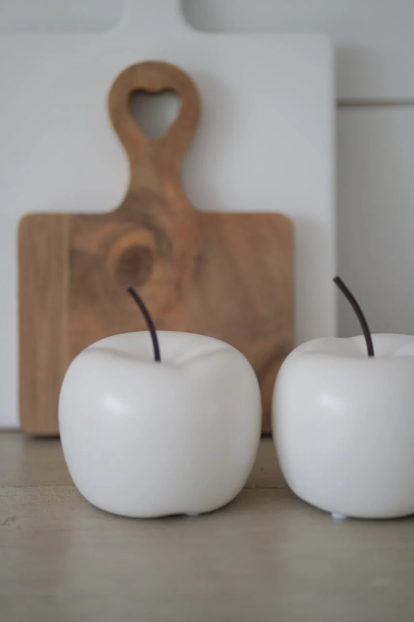 Ceramic Apples Matt White - Image 3