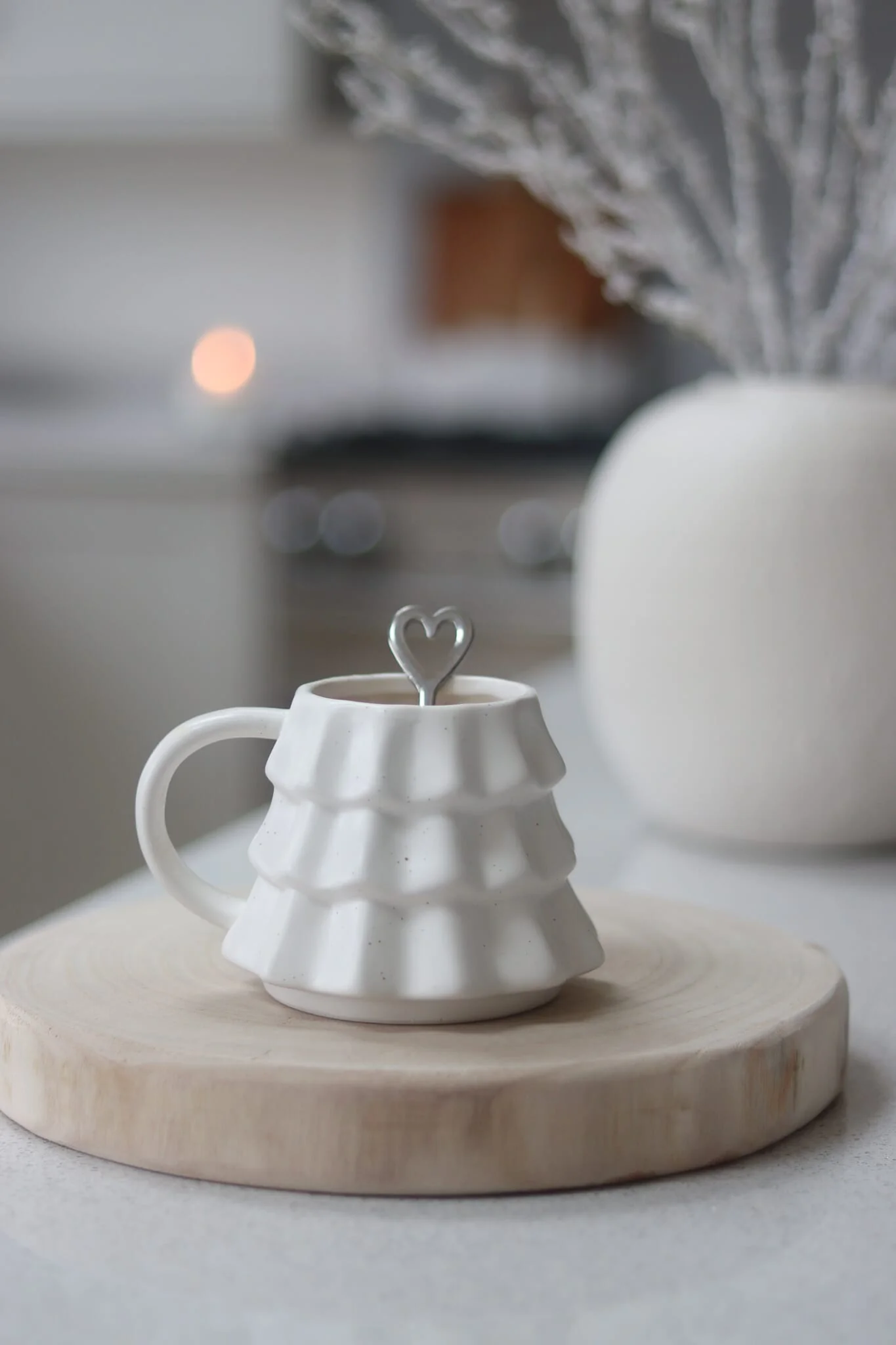 Christmas Mug - Matt White Tree - Image 3