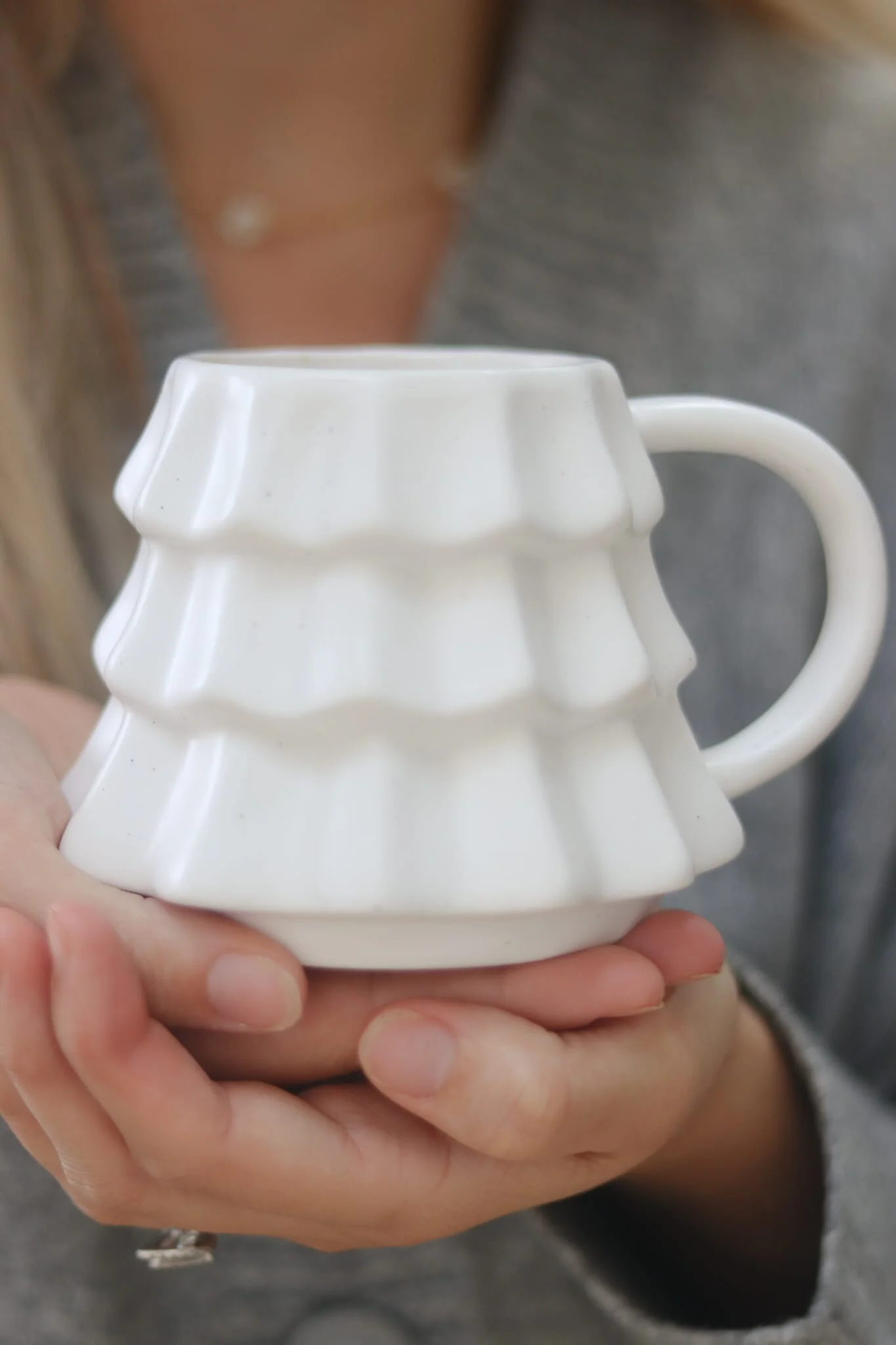 Christmas Mug - Matt White Tree - Image 4
