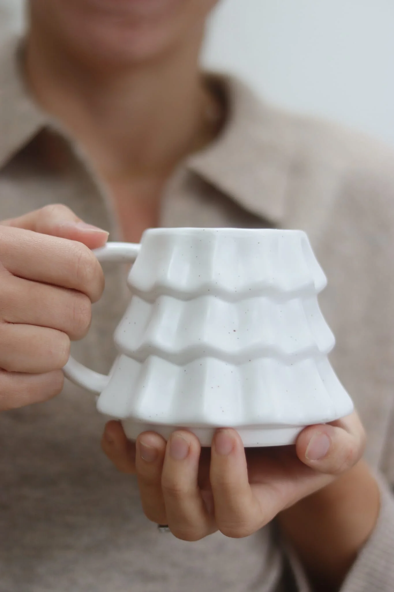 Christmas Mug - Matt White Tree - Image 5