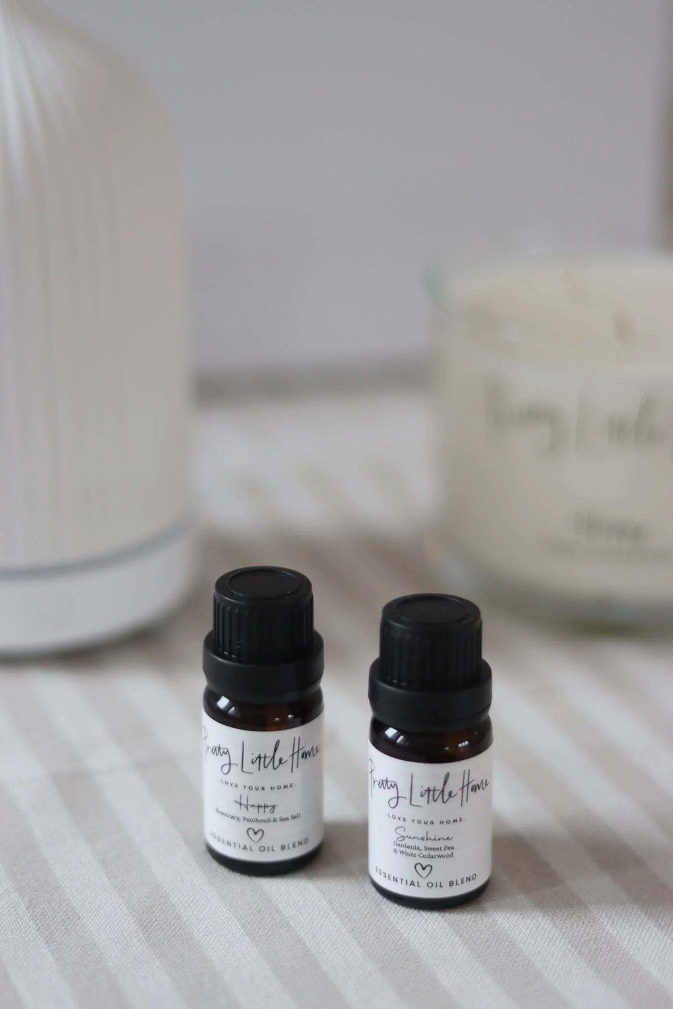 Ceramic Diffuser & Candle Gift Set – Sunshine & Happy Scents - Image 3