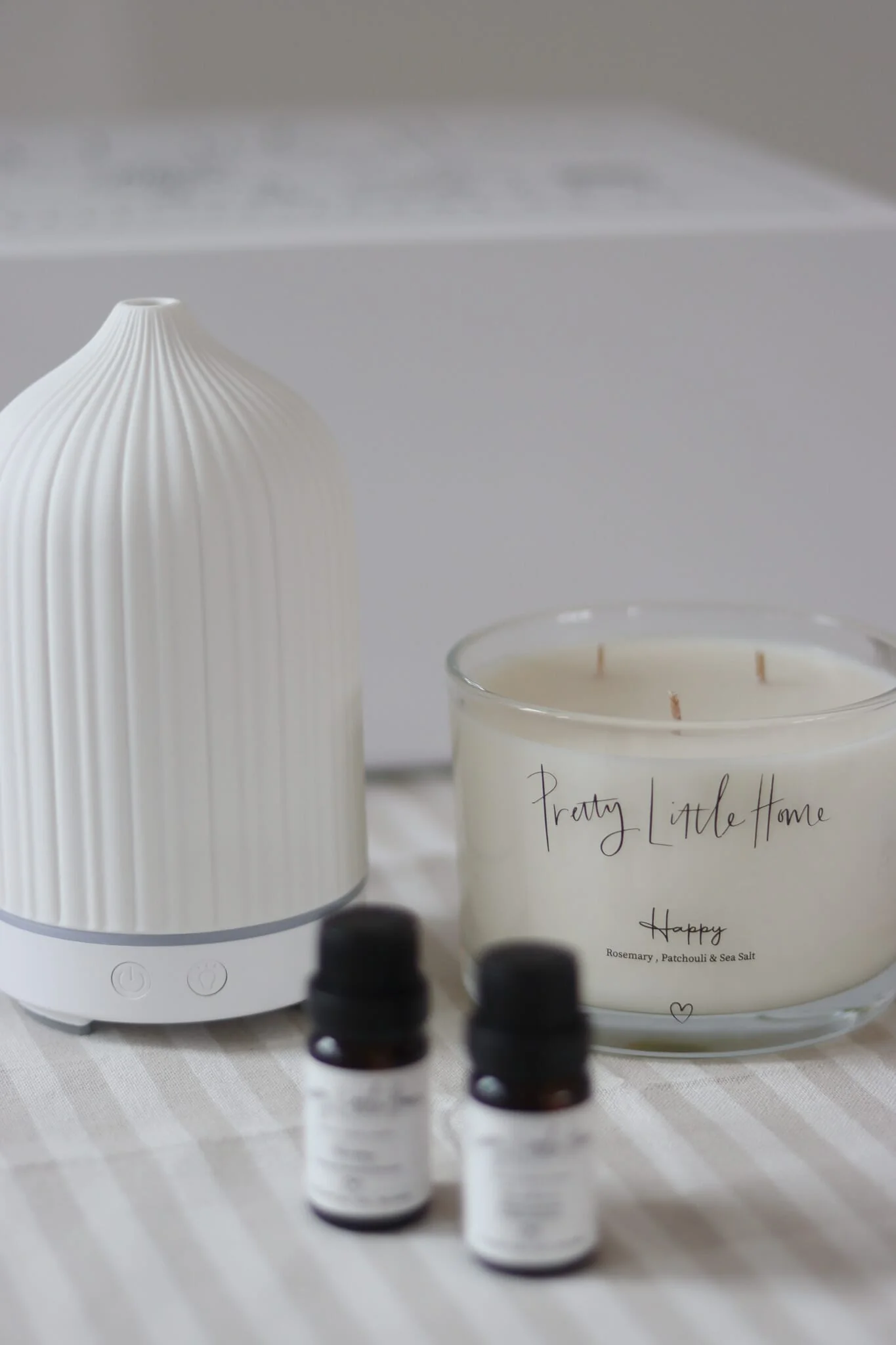 Ceramic Diffuser & Candle Gift Set – Sunshine & Happy Scents - Image 4