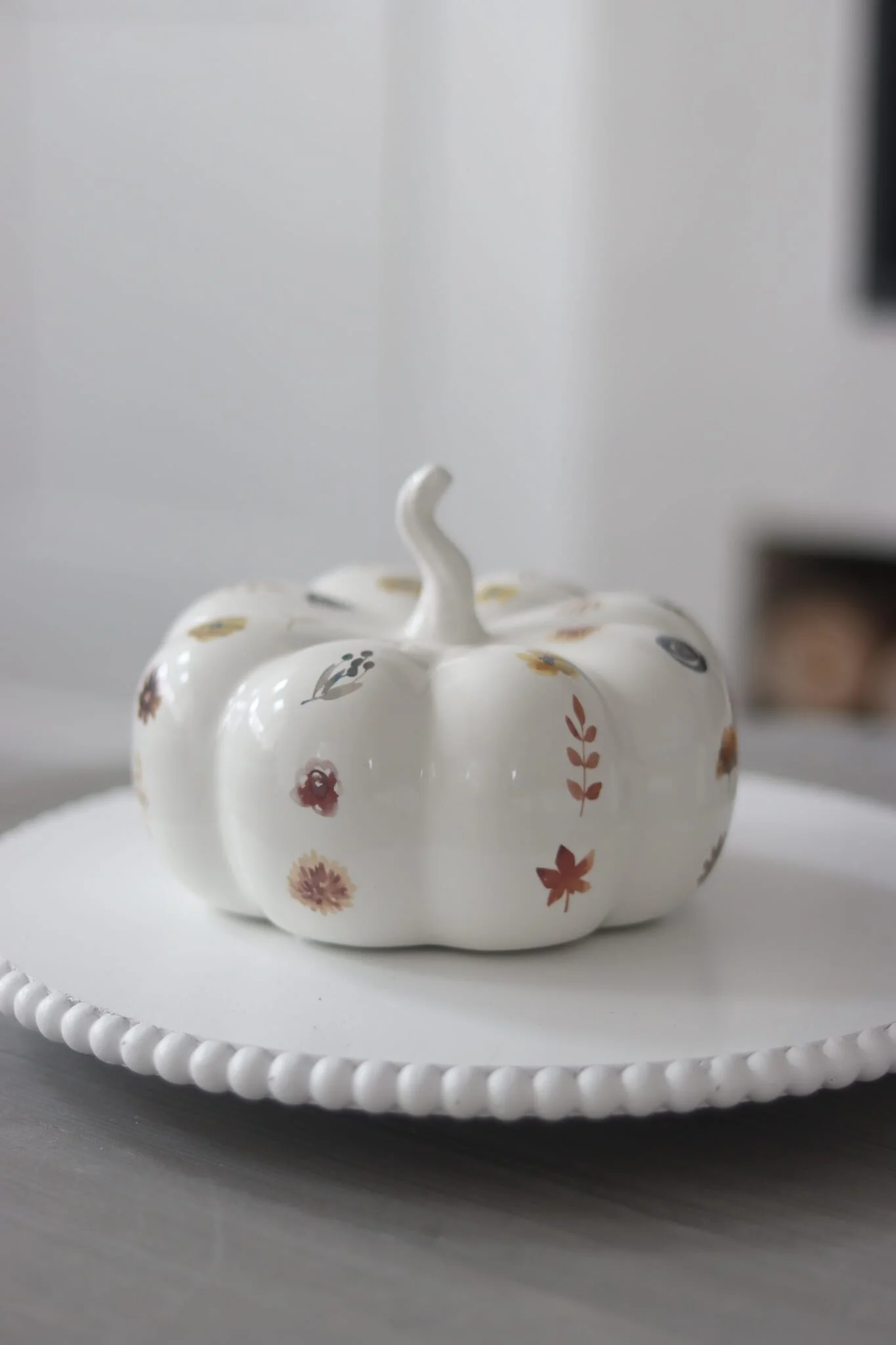 Ceramic Pumpkin Autumnal Pattern - Large - Image 4