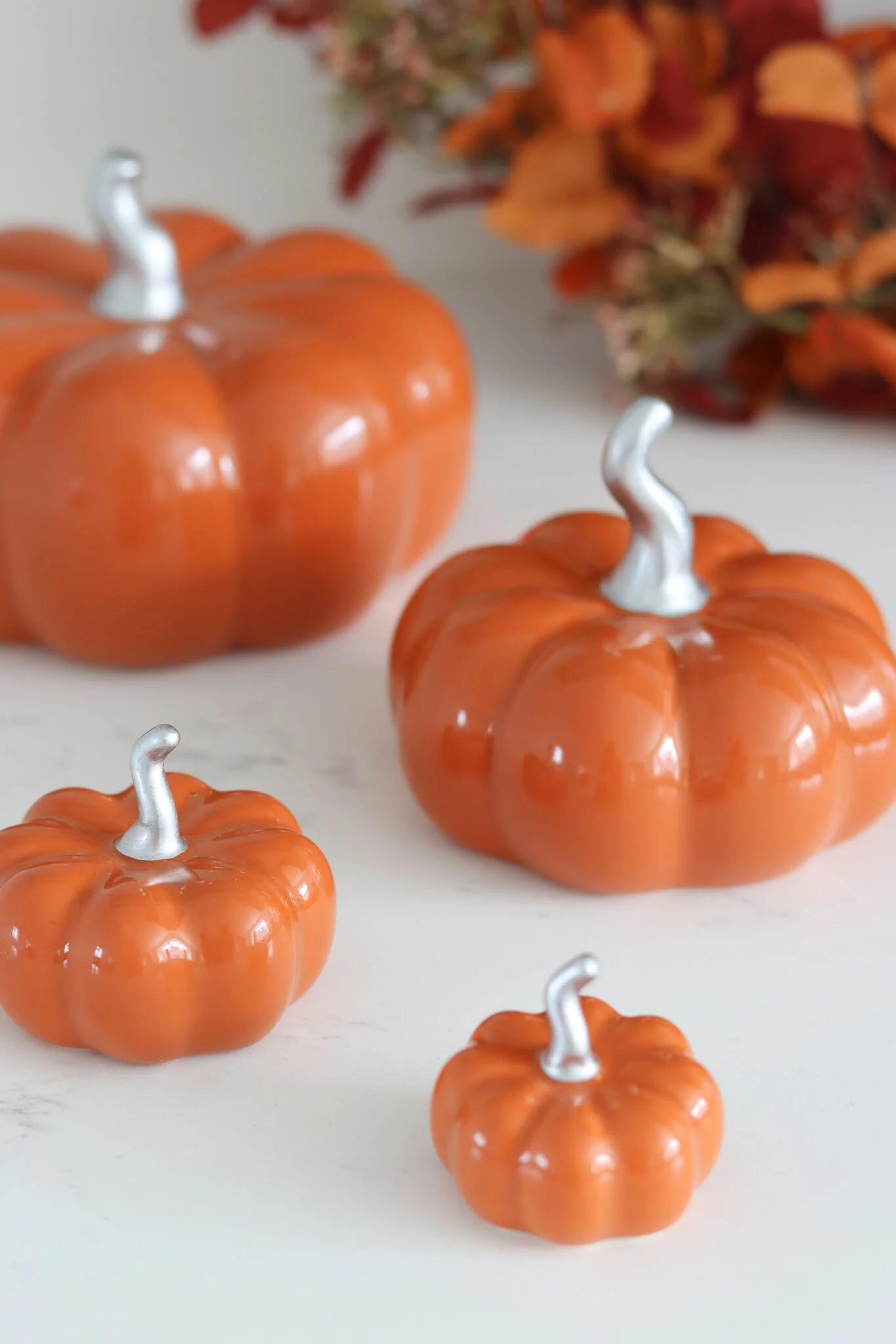 Ceramic Pumpkin Family - Autumnal Orange - Image 4