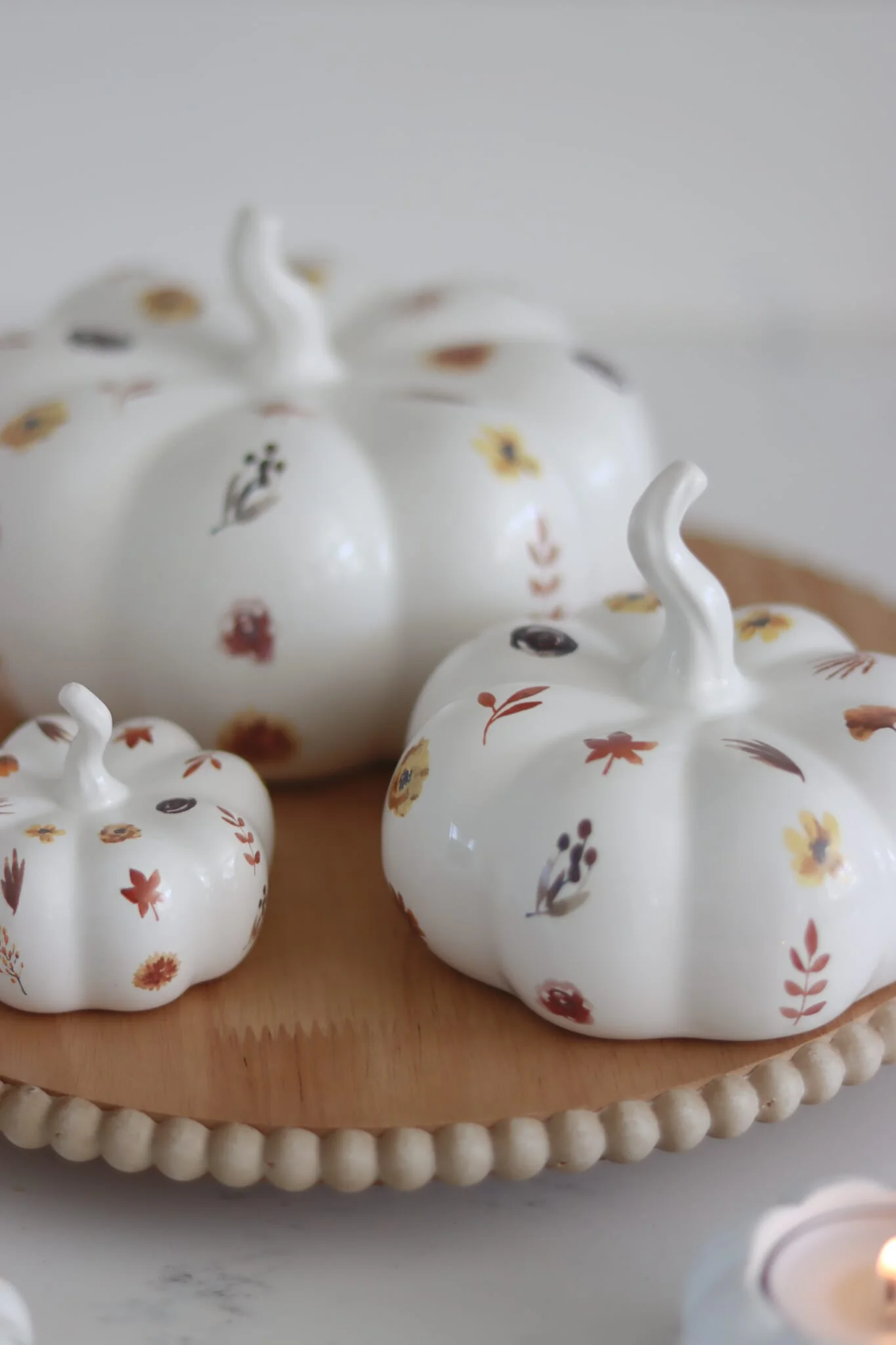 Ceramic Pumpkin Family - Autumnal Pattern - Image 4