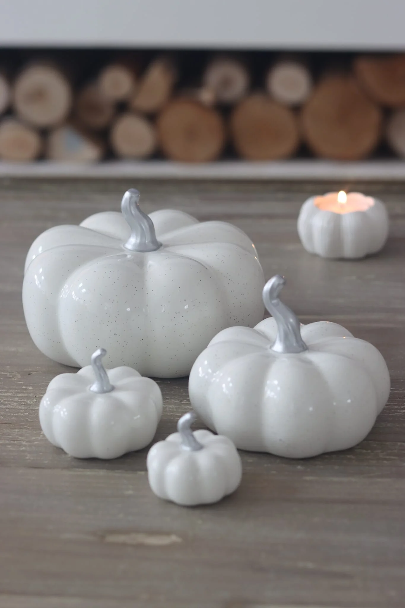 Ceramic Pumpkin Family - Speckled