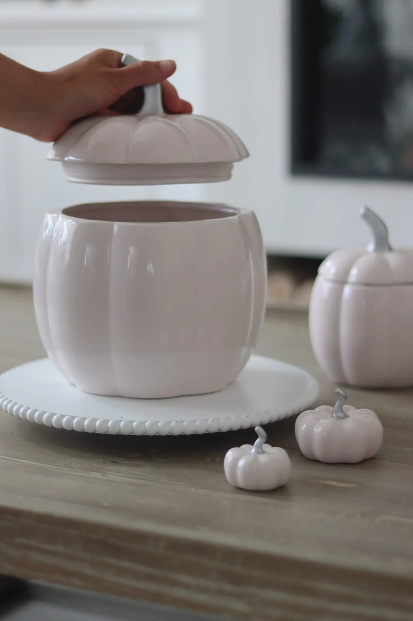 Ceramic Pumpkin Jar - Bundle/Light Pink - Image 2