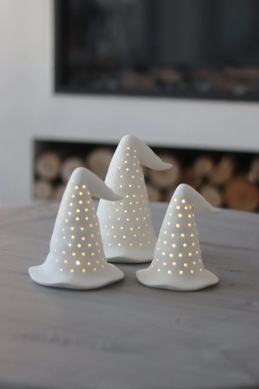 Ceramic Witch Hats - Set of 3 - Image 4