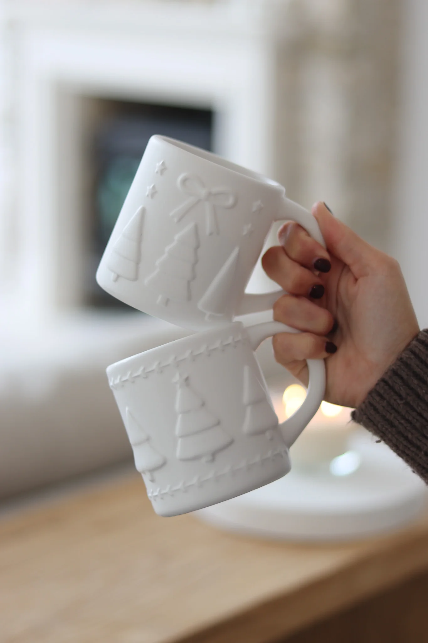 Set of 2 Tree/Star Christmas Mug - Image 2