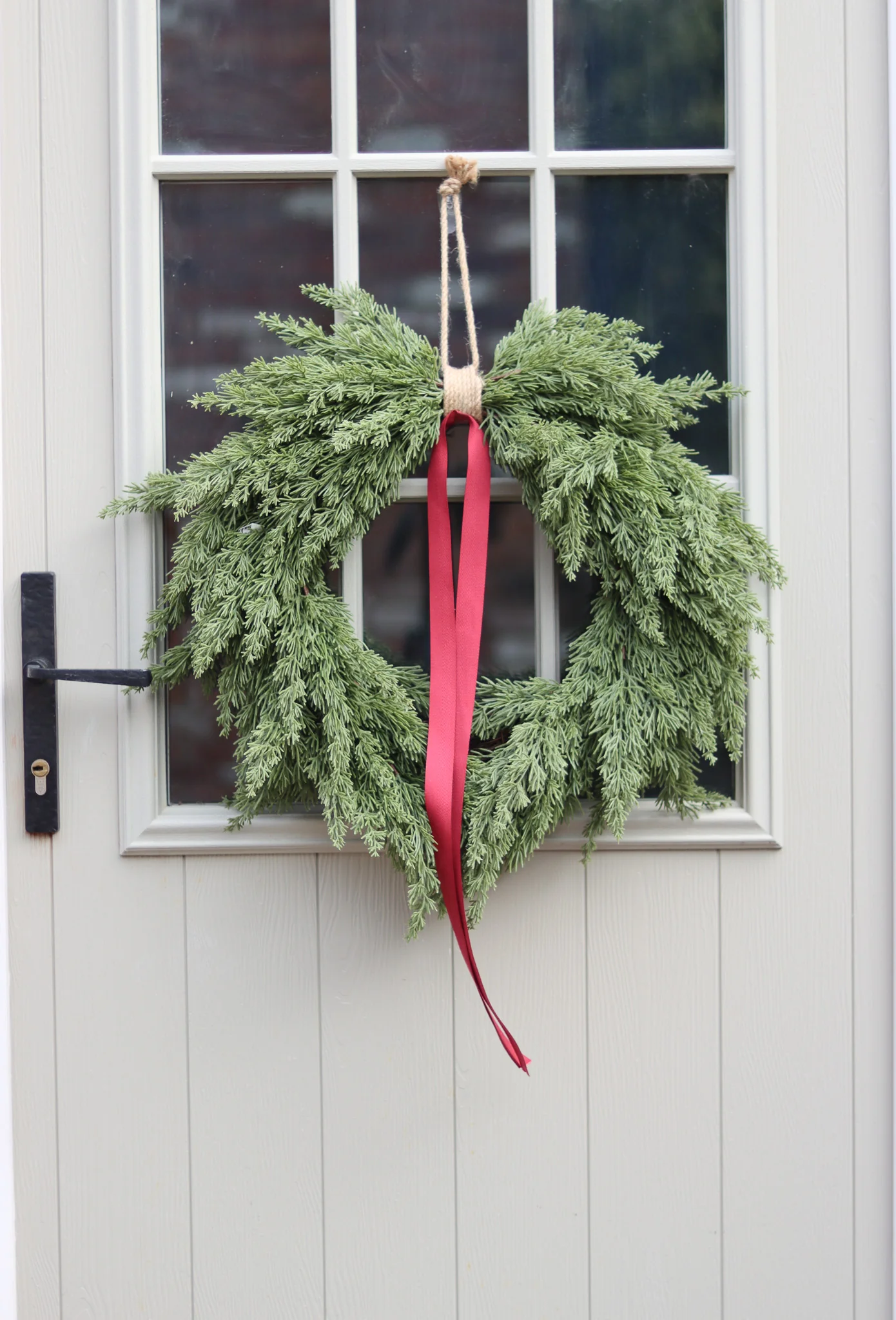 Faux Christmas Wreath - Conifer - Image 2