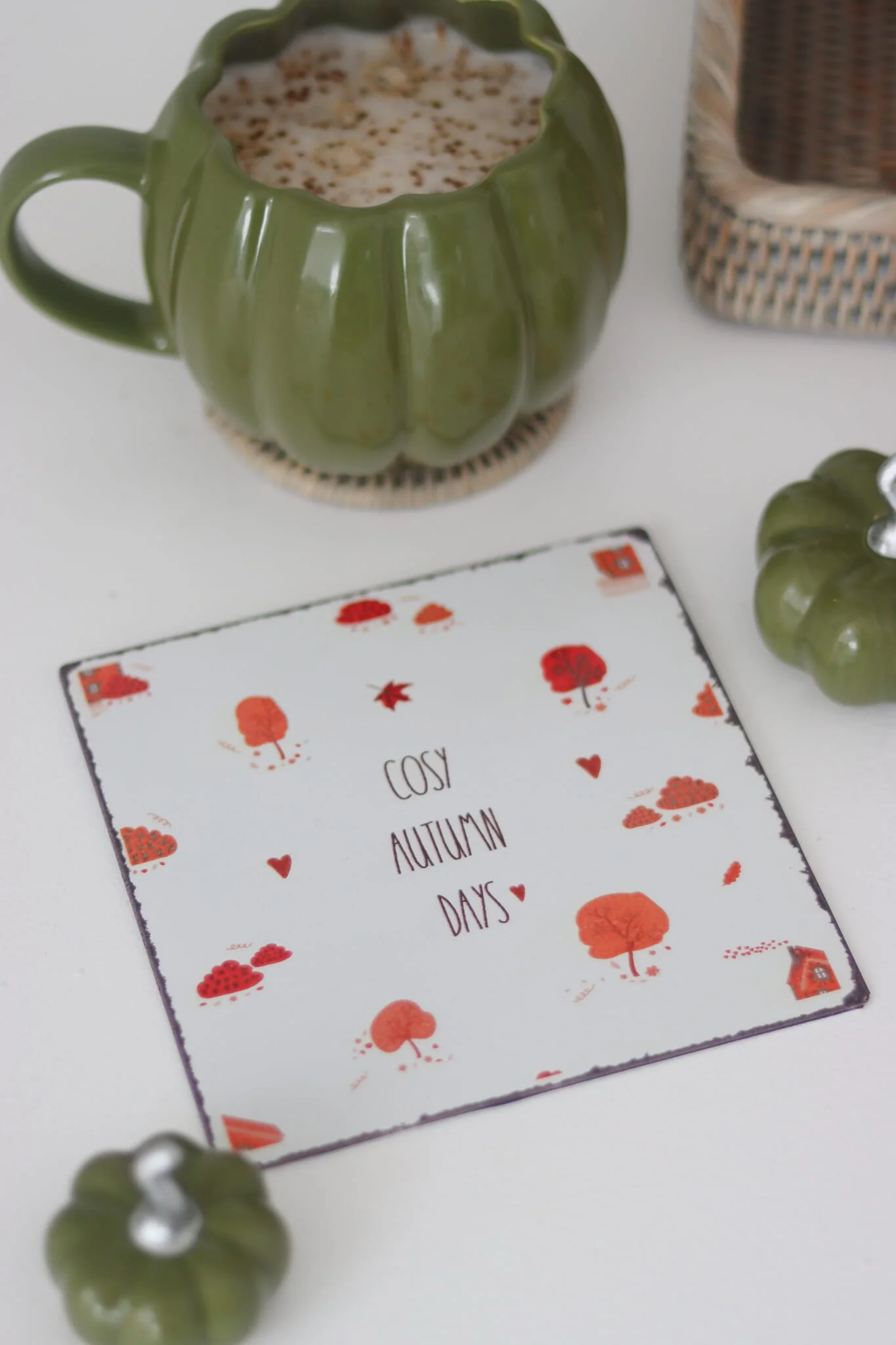 Cosy Autumn Days Metal Sign - Image 2