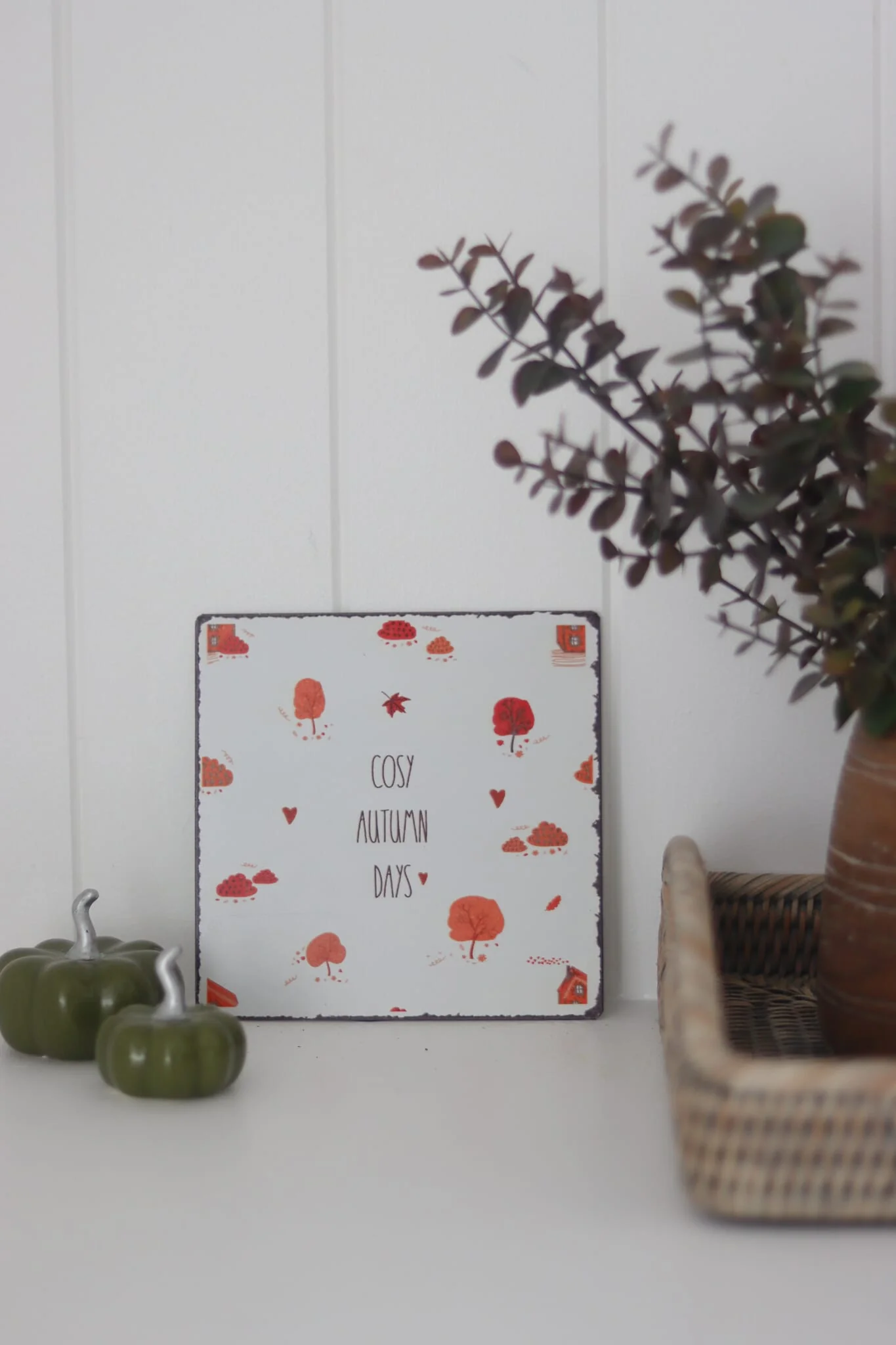 Cosy Autumn Days Metal Sign - Image 3