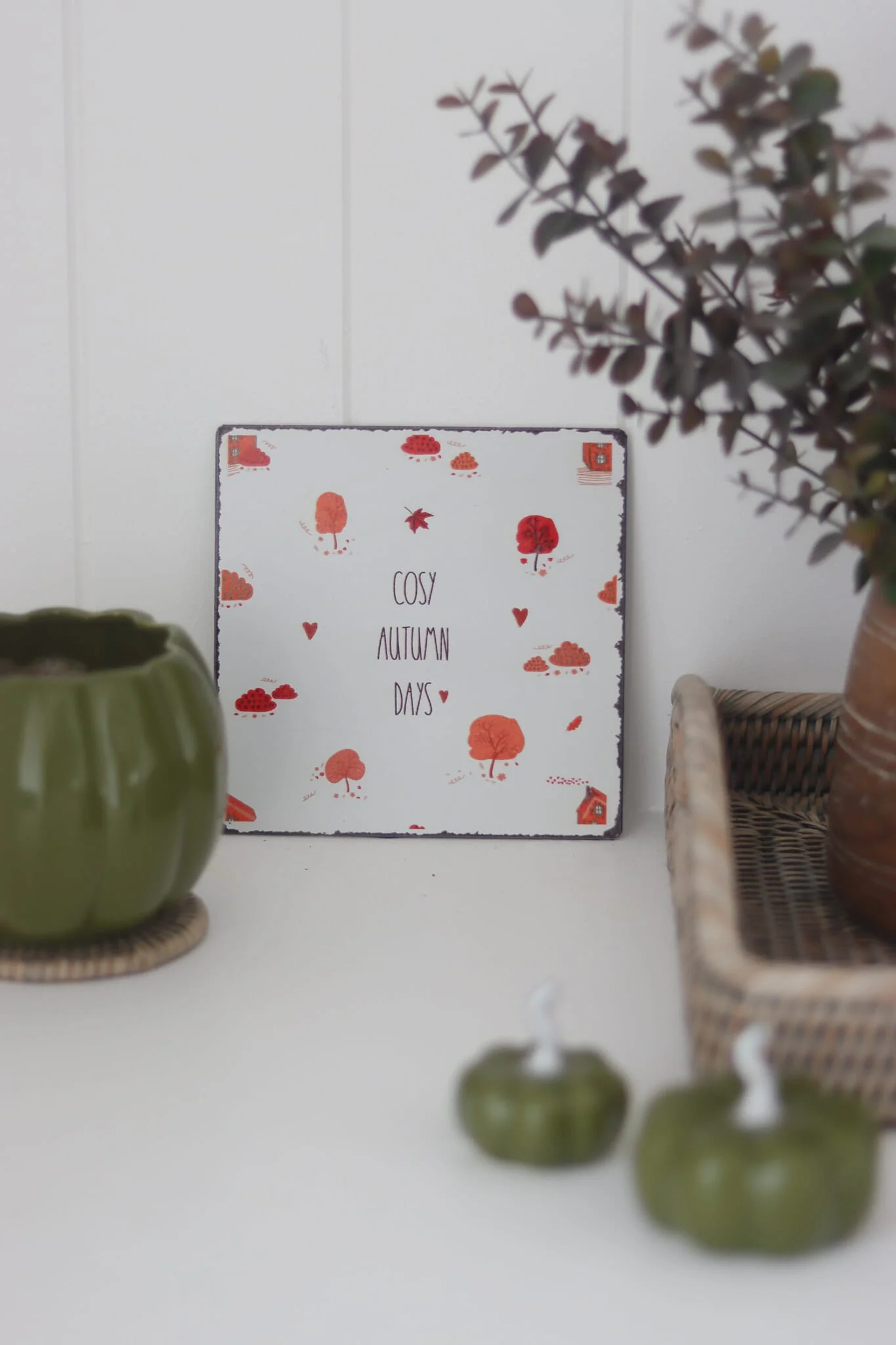 Cosy Autumn Days Metal Sign - Image 4
