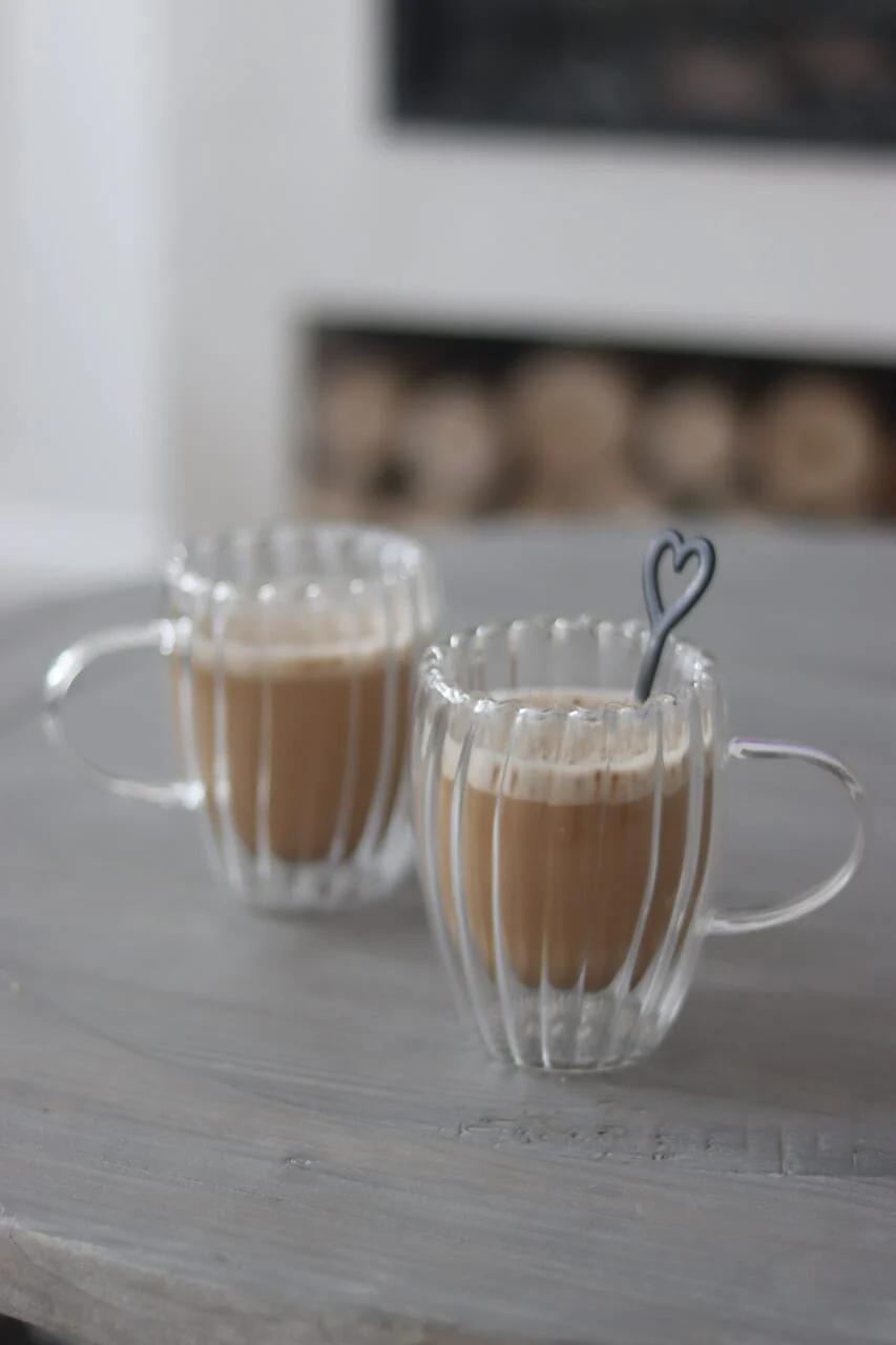 Double Walled Glass Mug Set - 2 Piece – Bubble