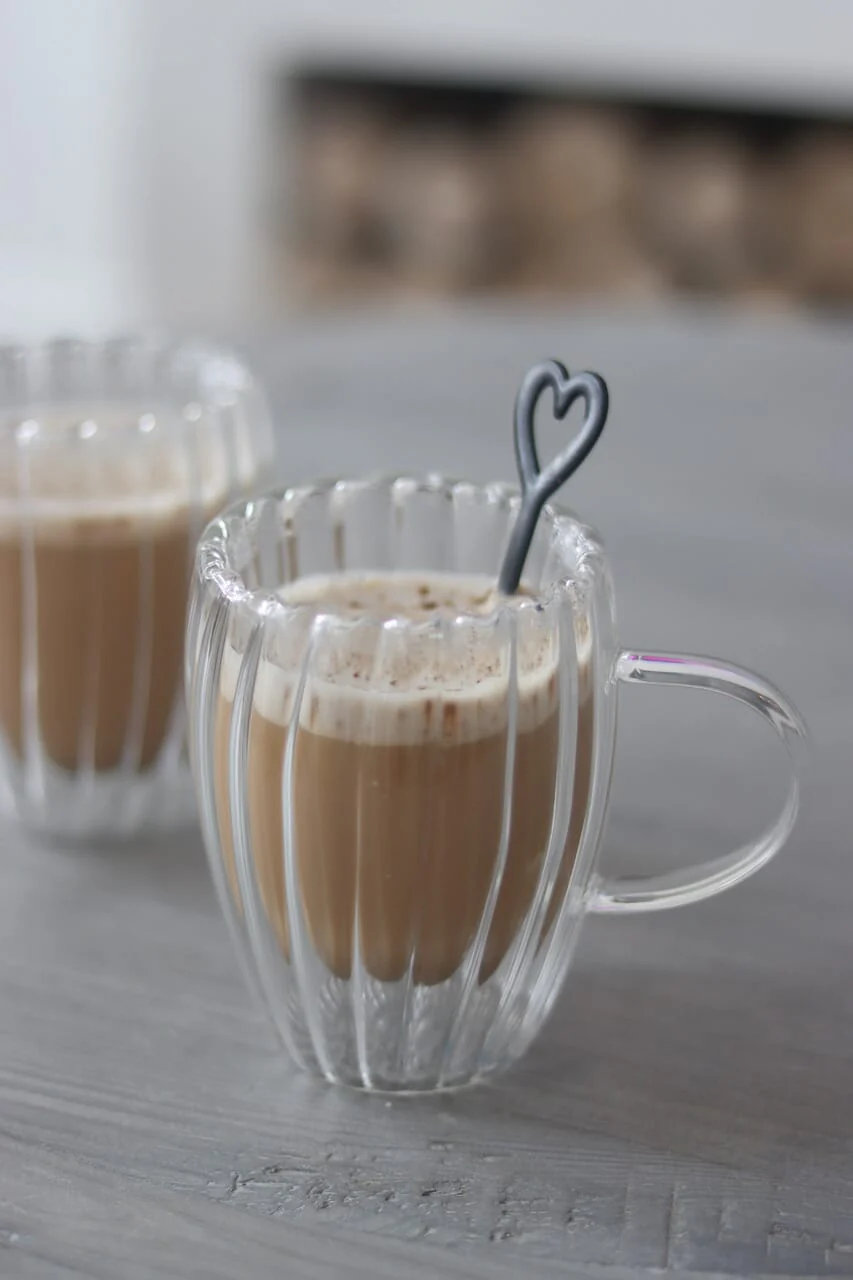 Double Walled Glass Mug Set - 2 Piece – Bubble - Image 2