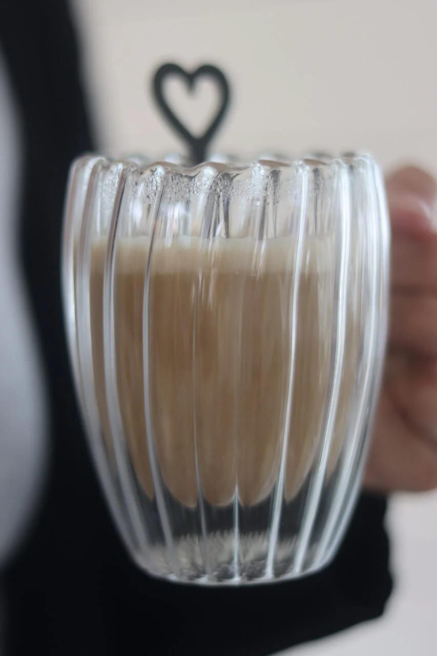 Double Walled Glass Mug Set - 2 Piece – Bubble - Image 4