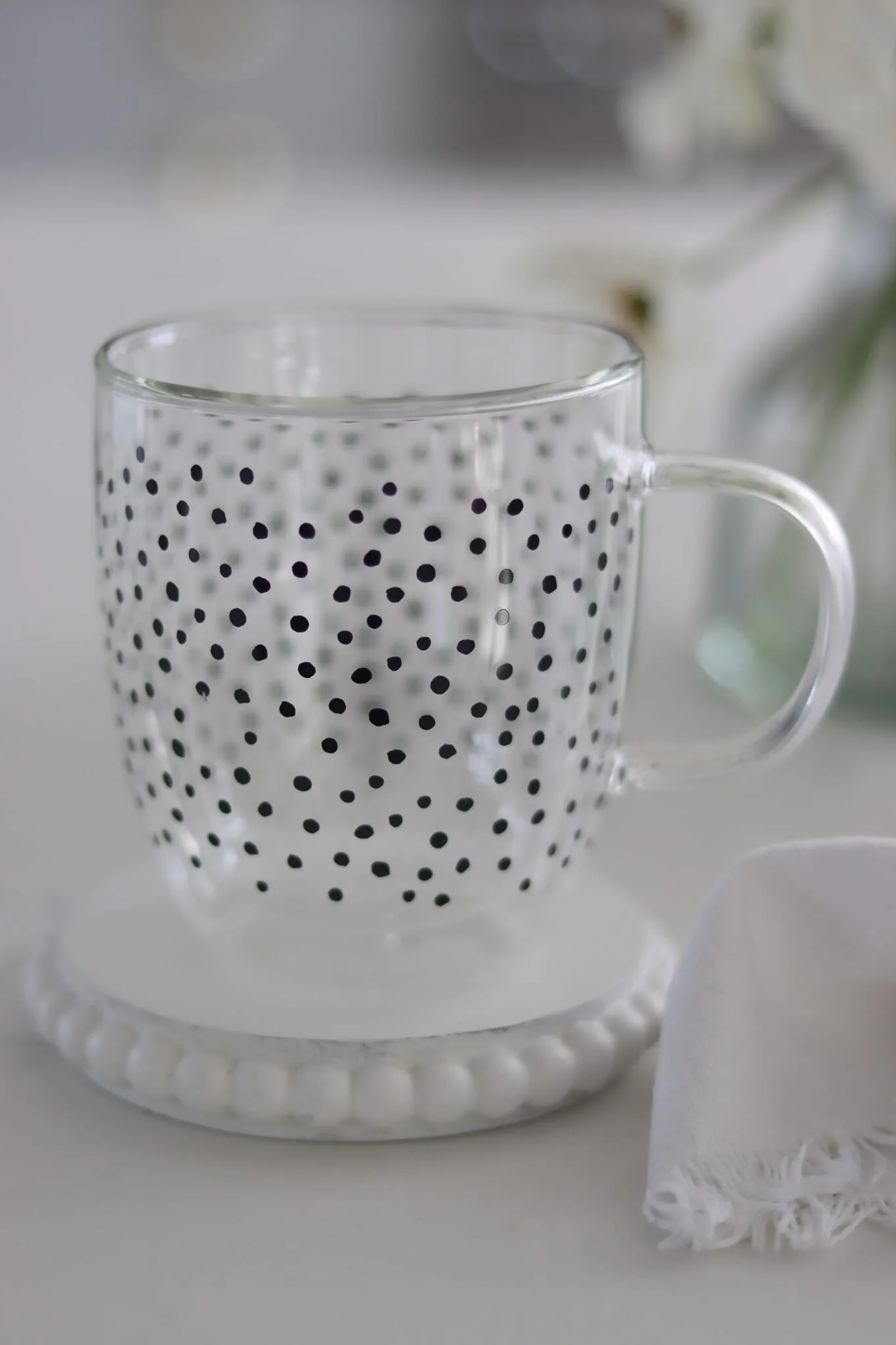 Double Walled Glass mug - Cosmos/Black - Image 2