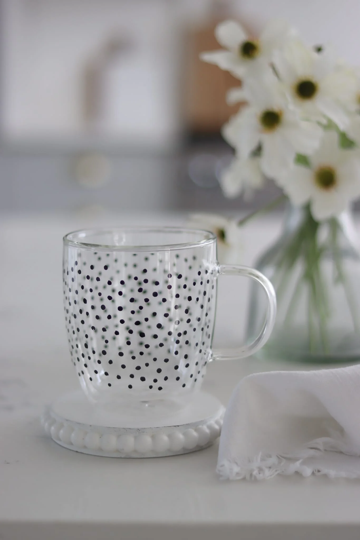 Double Walled Glass mug - Cosmos/Black - Image 3