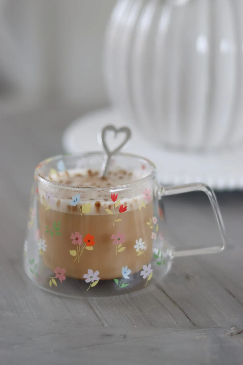 Wrap Around Double Walled Glass Mug - Summer - Image 3