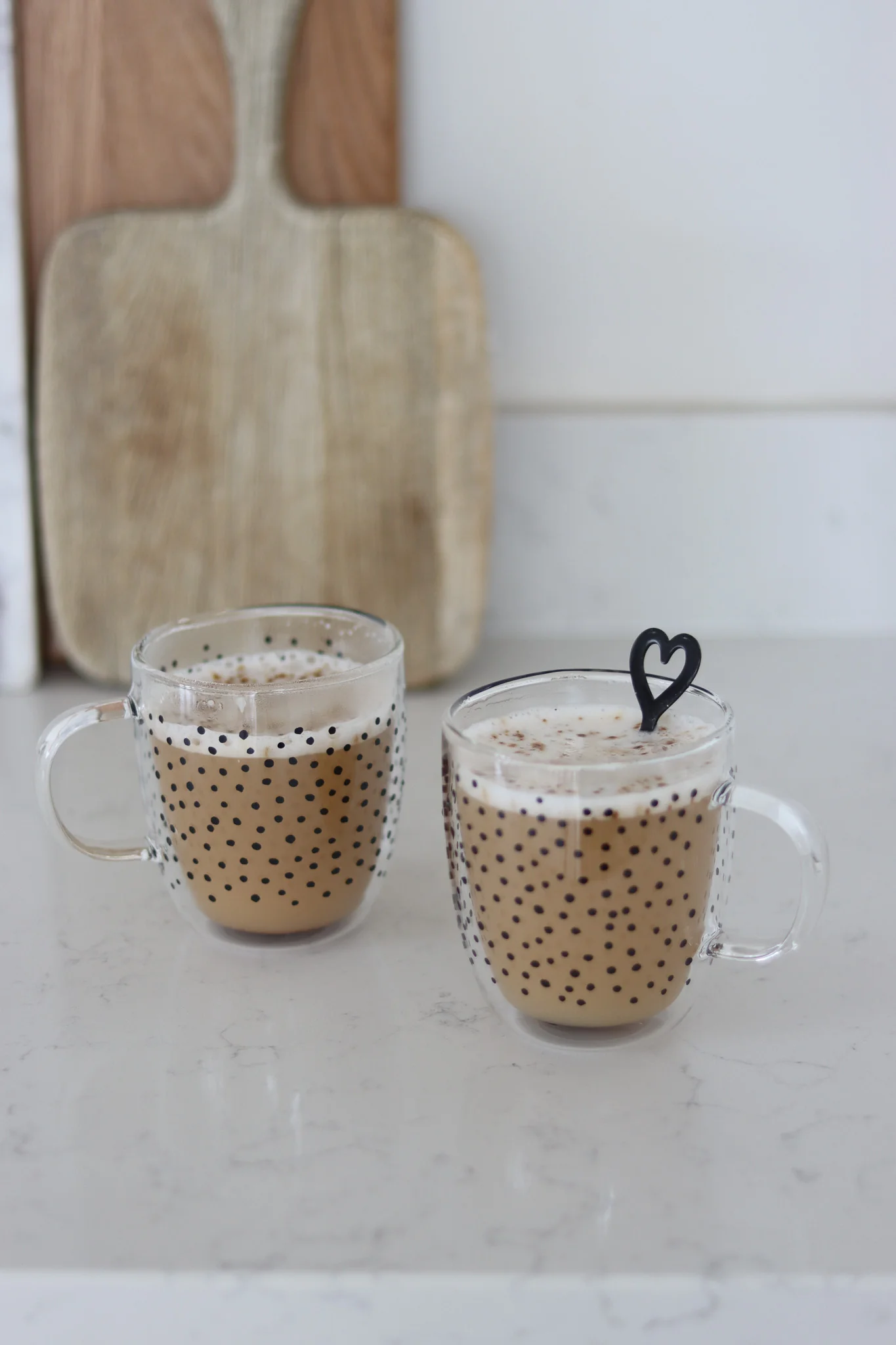 Double Walled Glass Mug Set - 2 piece - Cosmos/Black - Image 3
