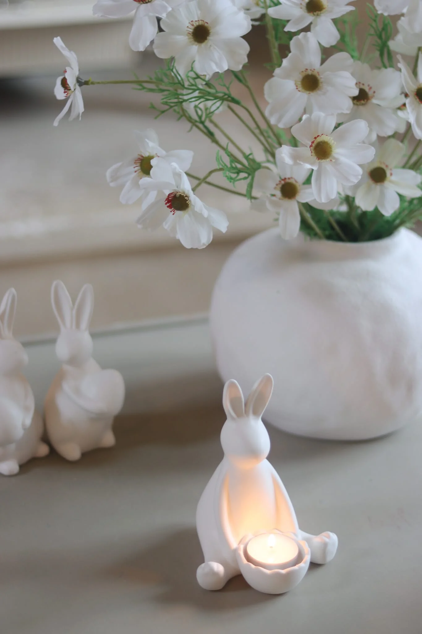 Easter Bunny Ceramic Tea Light Holder - Image 2