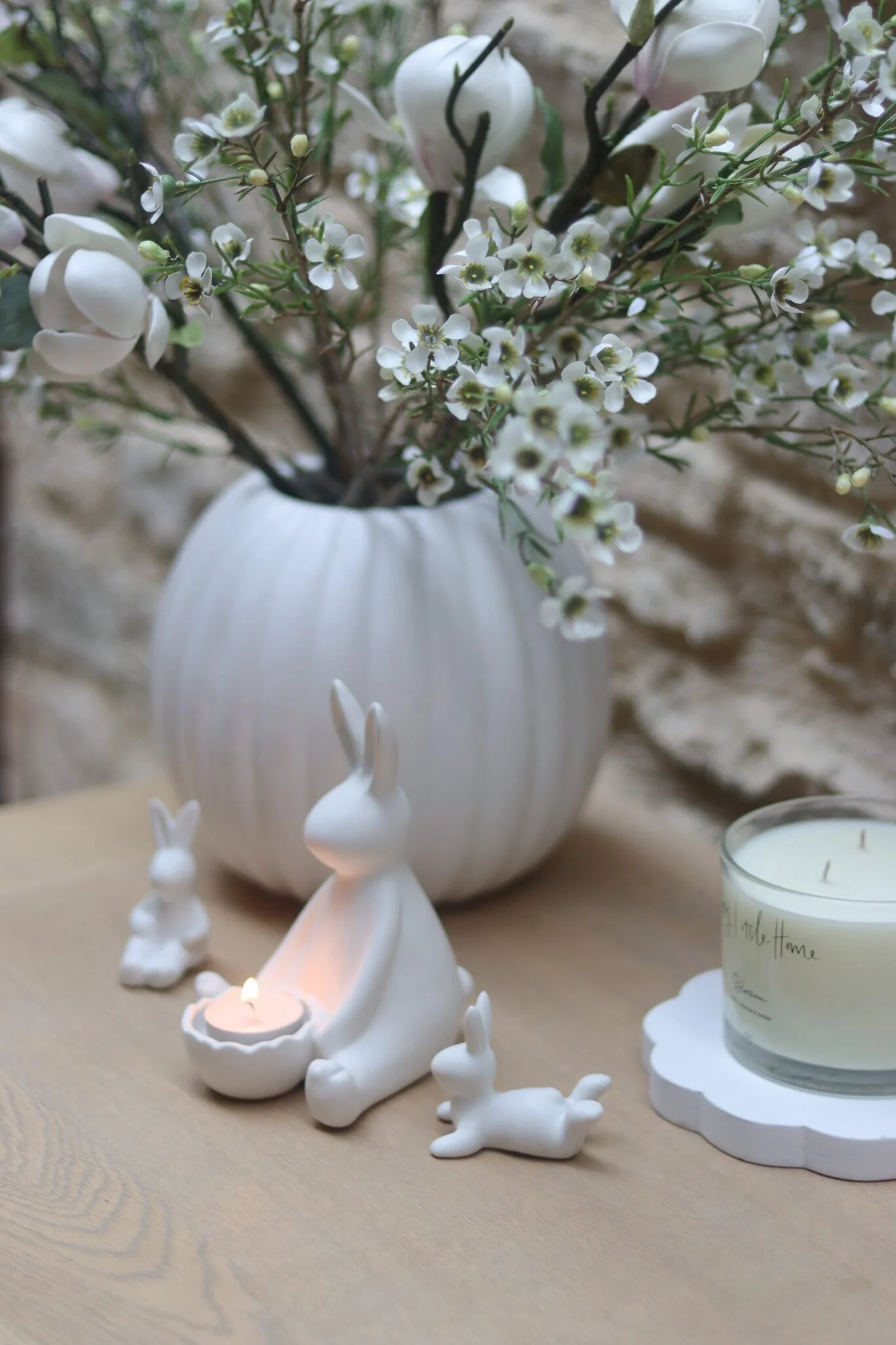 Easter Bunny Ceramic Tea Light Holder - Image 3
