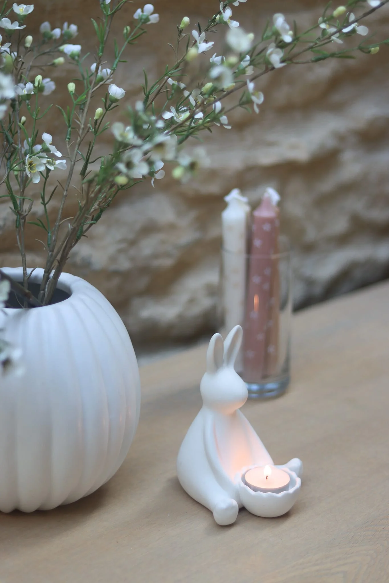 Easter Bunny Ceramic Tea Light Holder - Image 4
