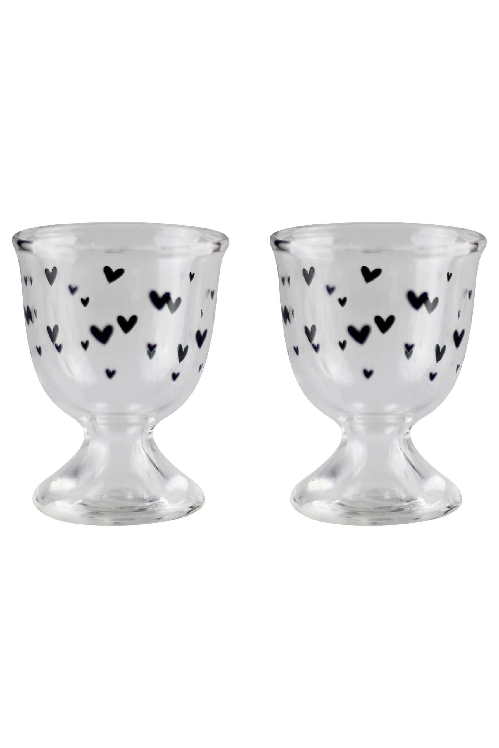 Egg Holder - Black/Small Multi Heart 2Pc Set