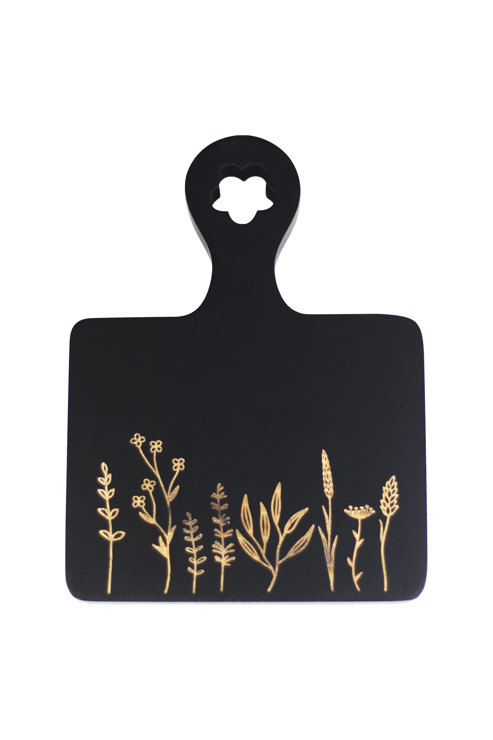 Engraved Flower Square Wooden coaster - Small Black - Image 5