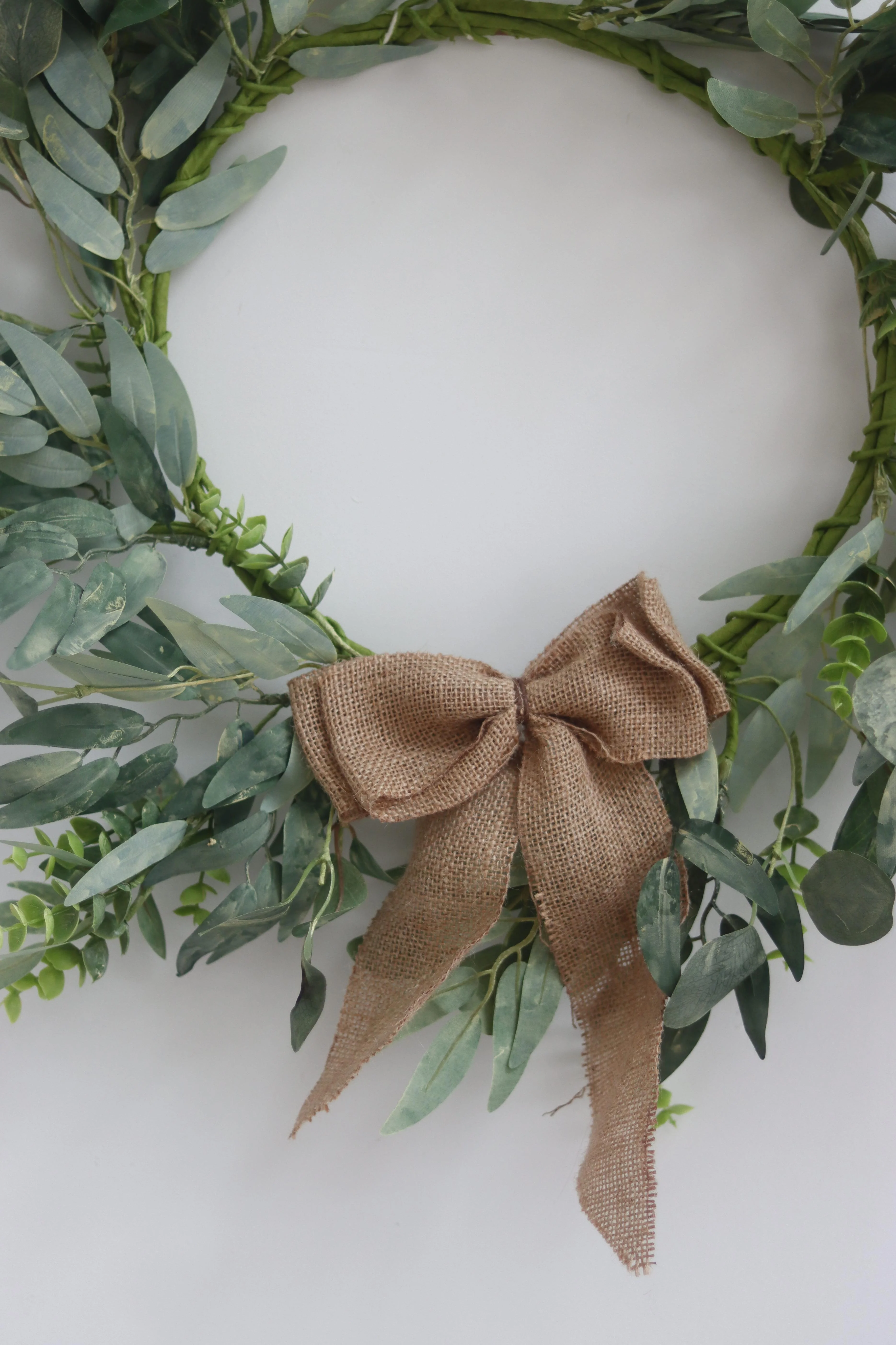 Christmas Wreath - Eucalyptus Bow - Image 4