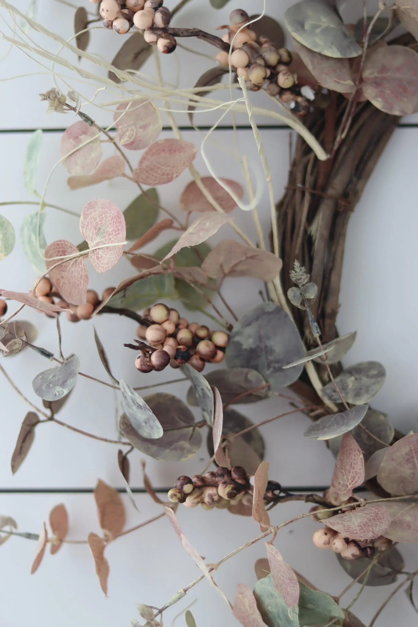 Light Eucalyptus Berries -  Autumn Wreath - Image 3