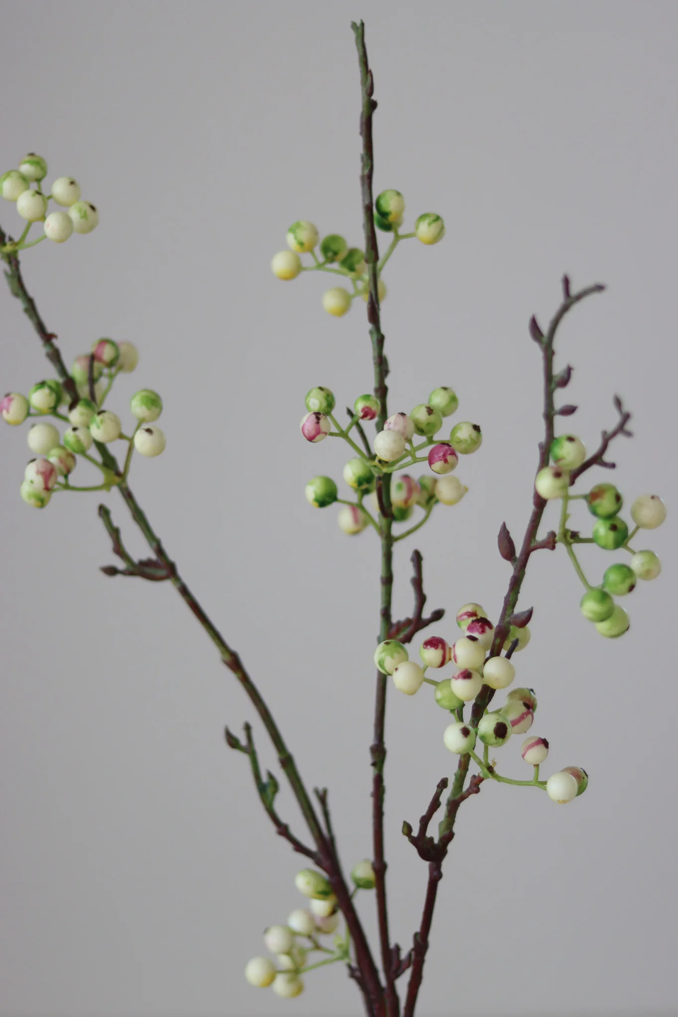 Faux Flowers - Green Berry Spray - Image 3