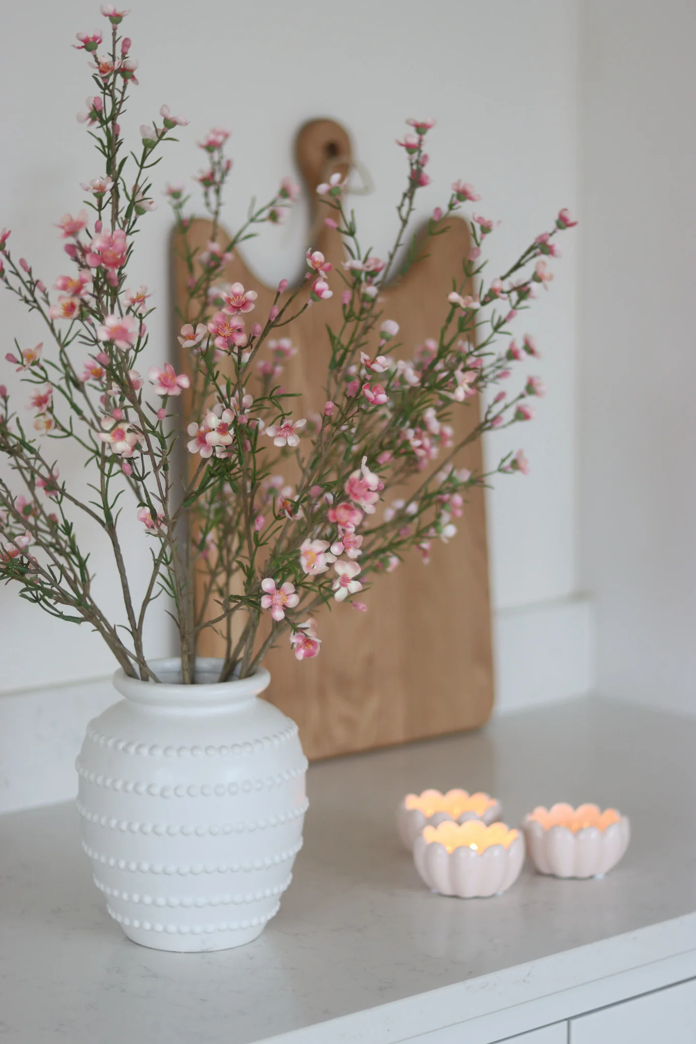 Faux Flowers - Pink Waxflower