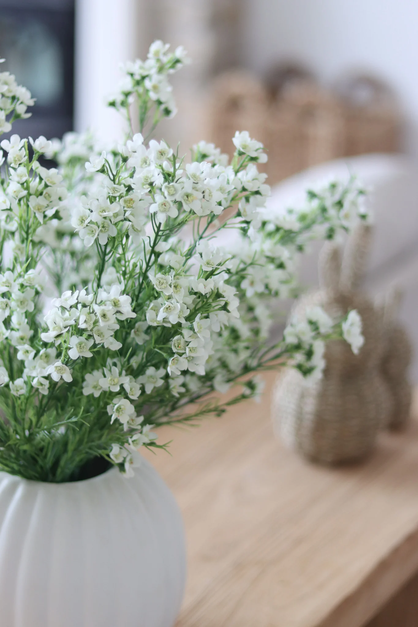 Faux Flowers - White Wintersweet Spray - Image 3