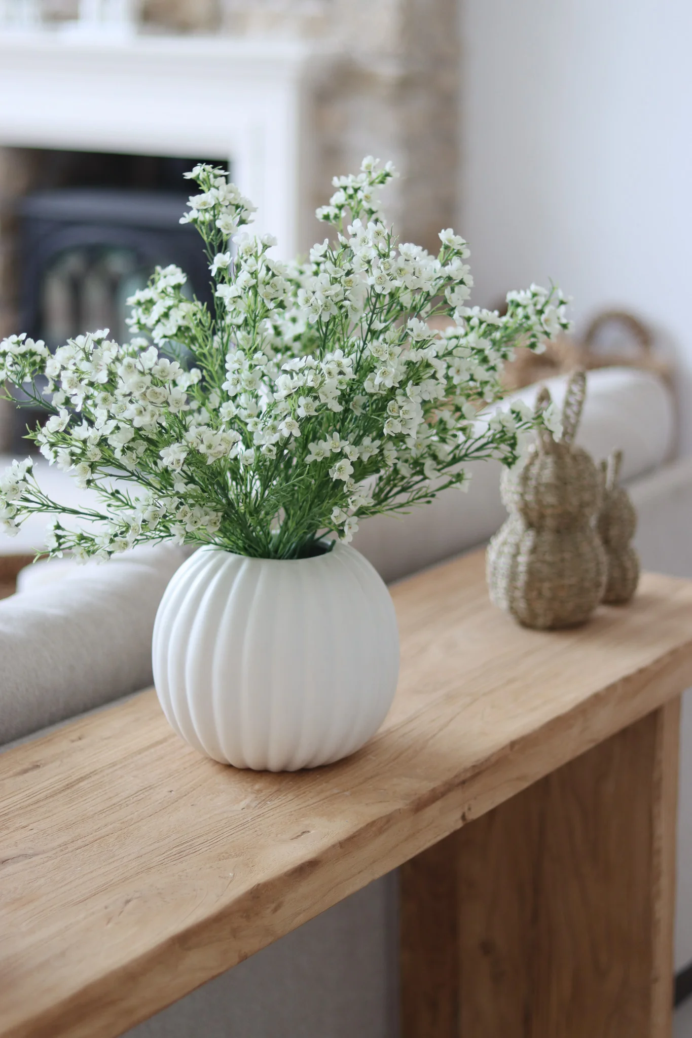 Faux Flowers - White Wintersweet Spray - Image 7