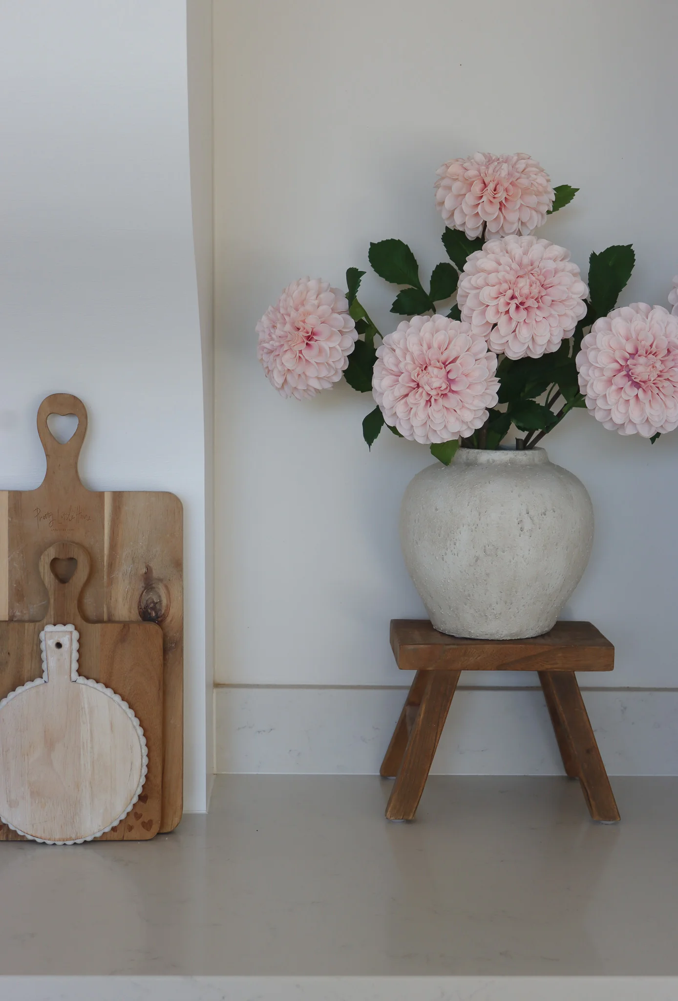 Faux Flowers - Pink Dahlia Stem - Image 6