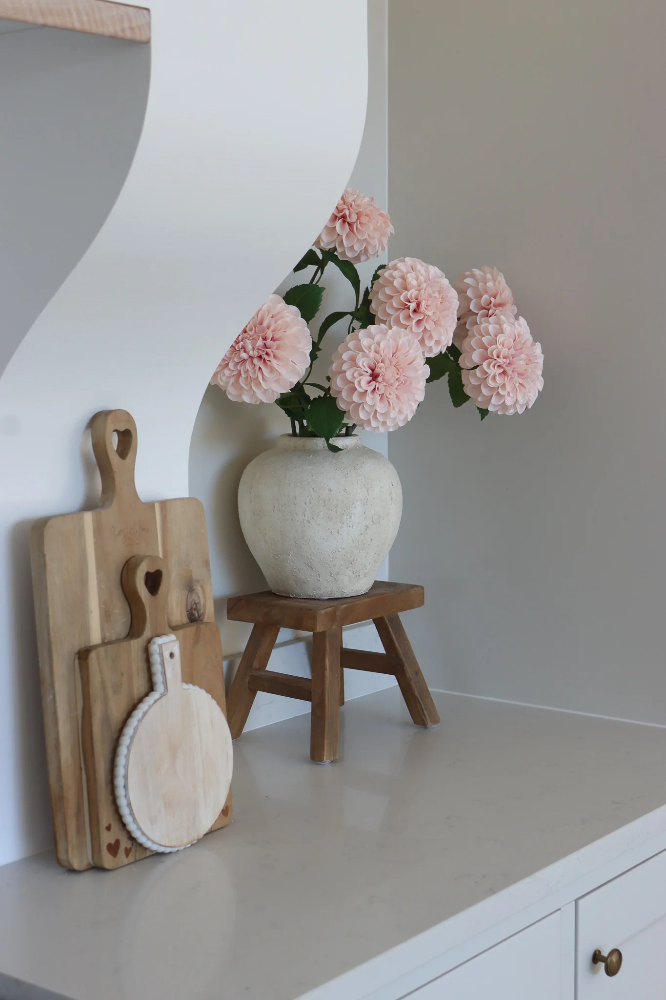 Faux Flowers - Pink Dahlia Stem - Image 7