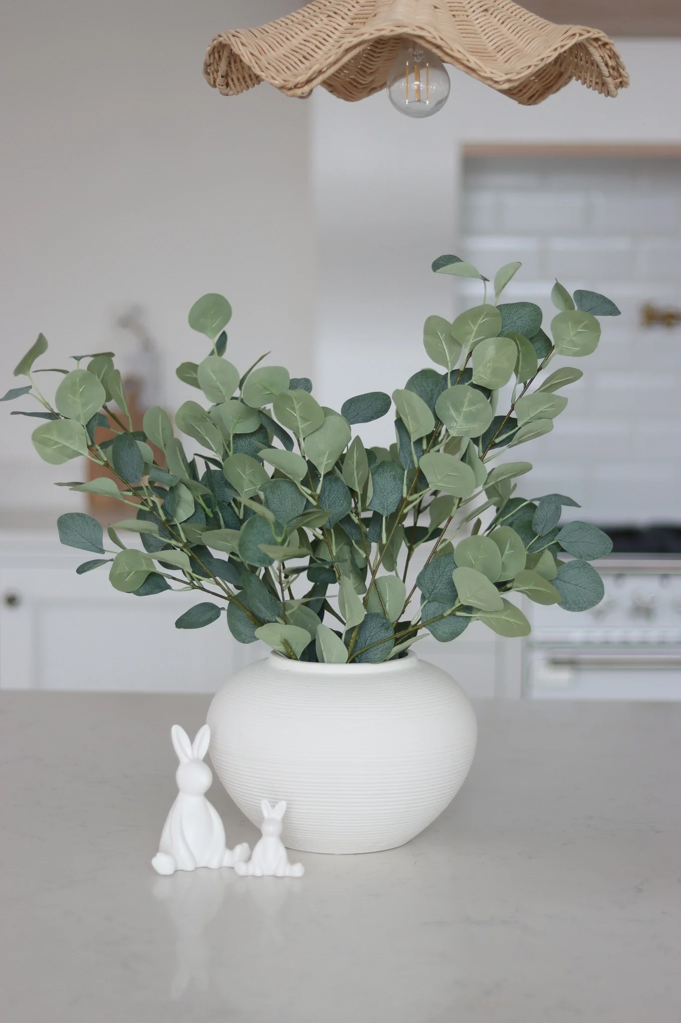 Faux Flowers - Silver Dollar Eucalyptus Spray - Image 4