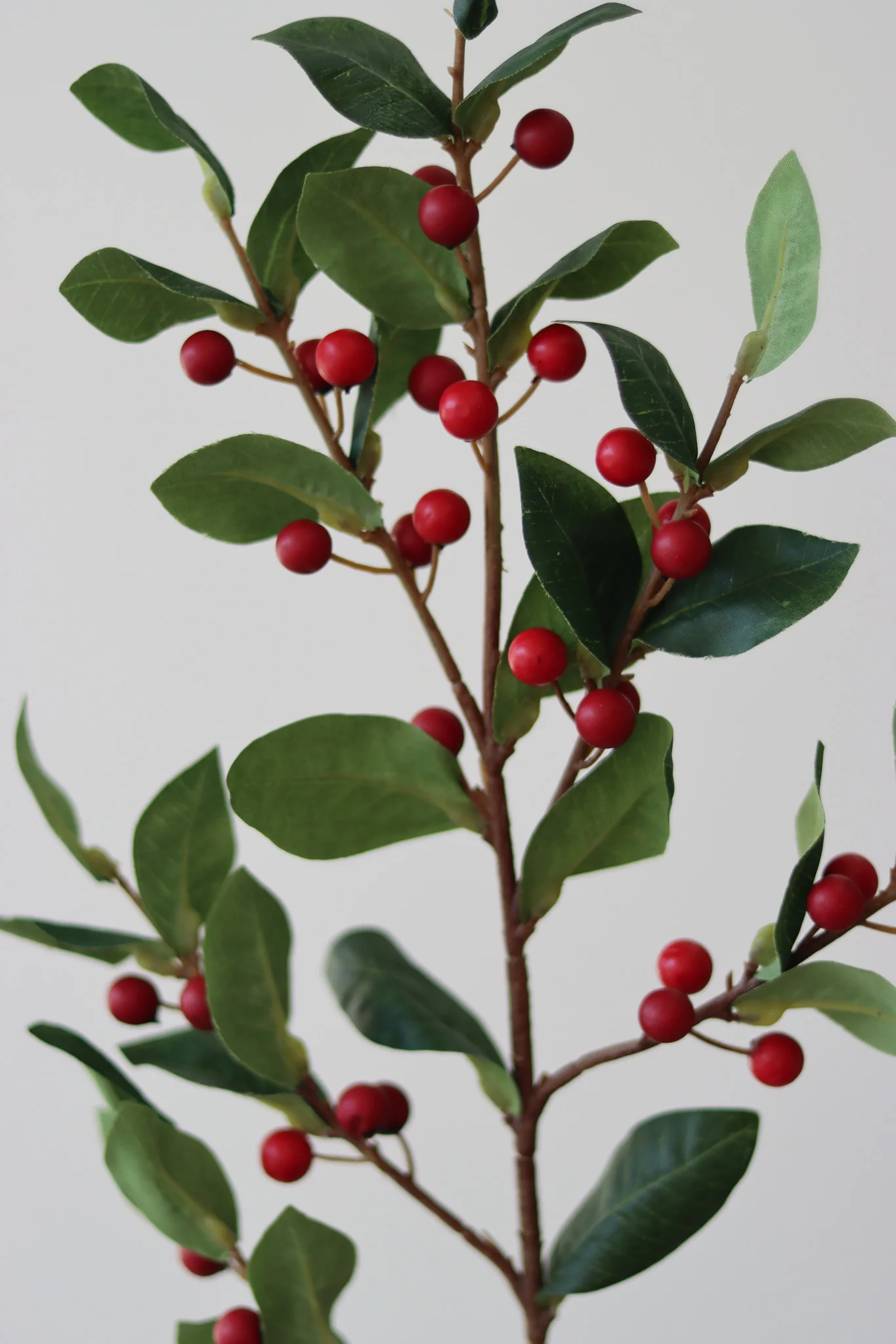 Faux Flowers - Red Berry Stem - Image 3