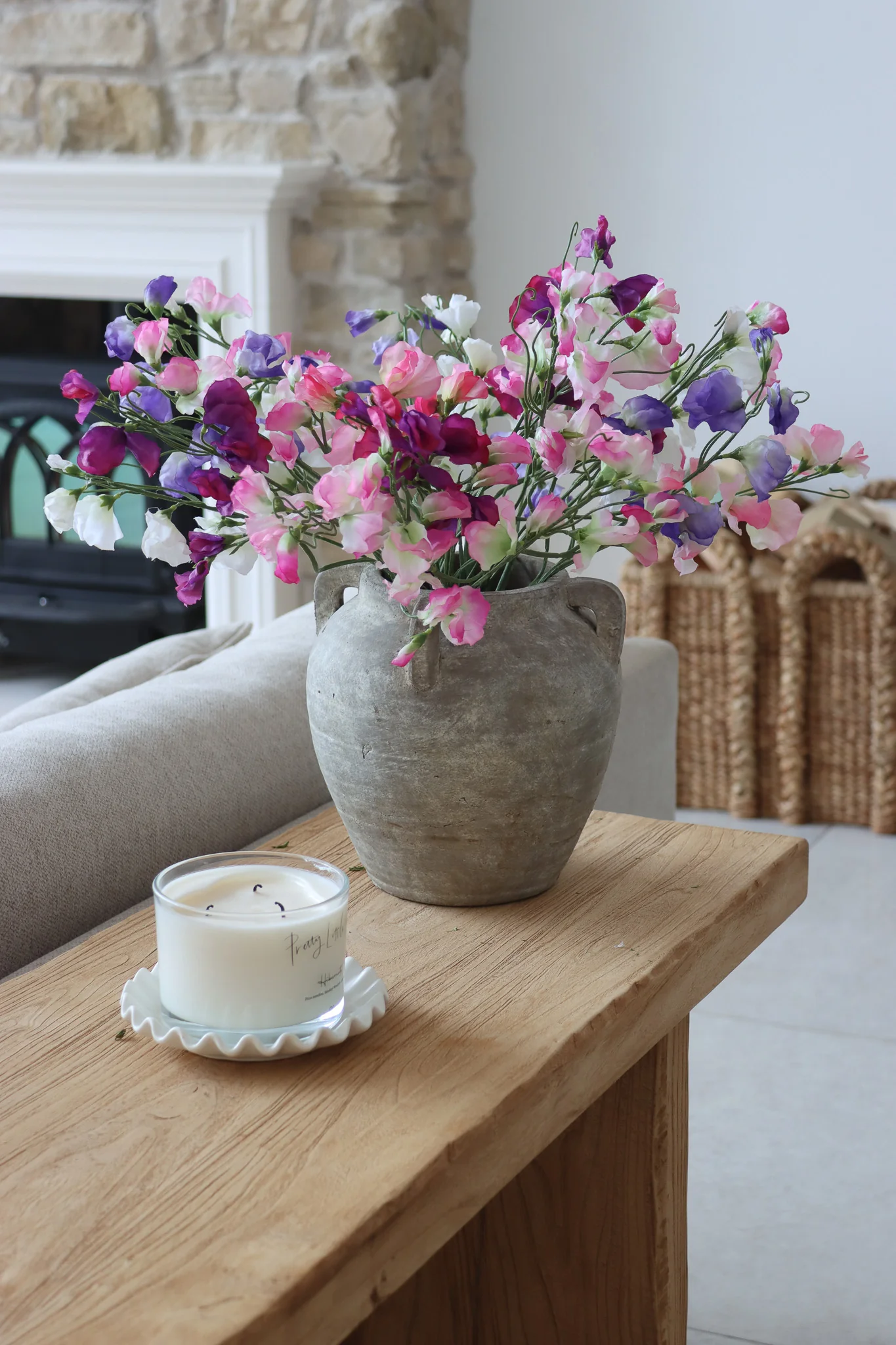 Faux Sweet Pea Bunch Mix - Image 3