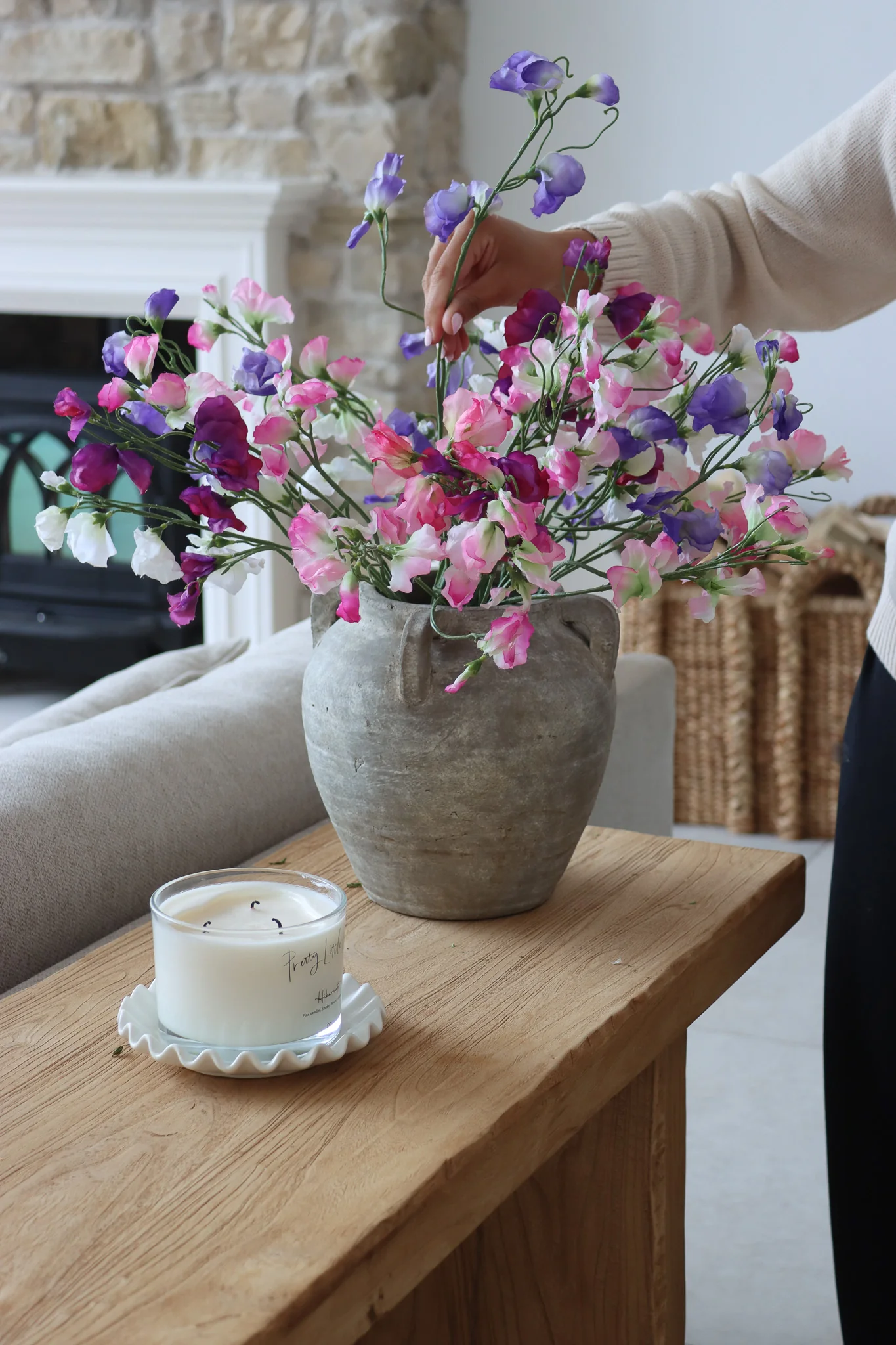 Faux Sweet Pea Bunch Mix - Image 4