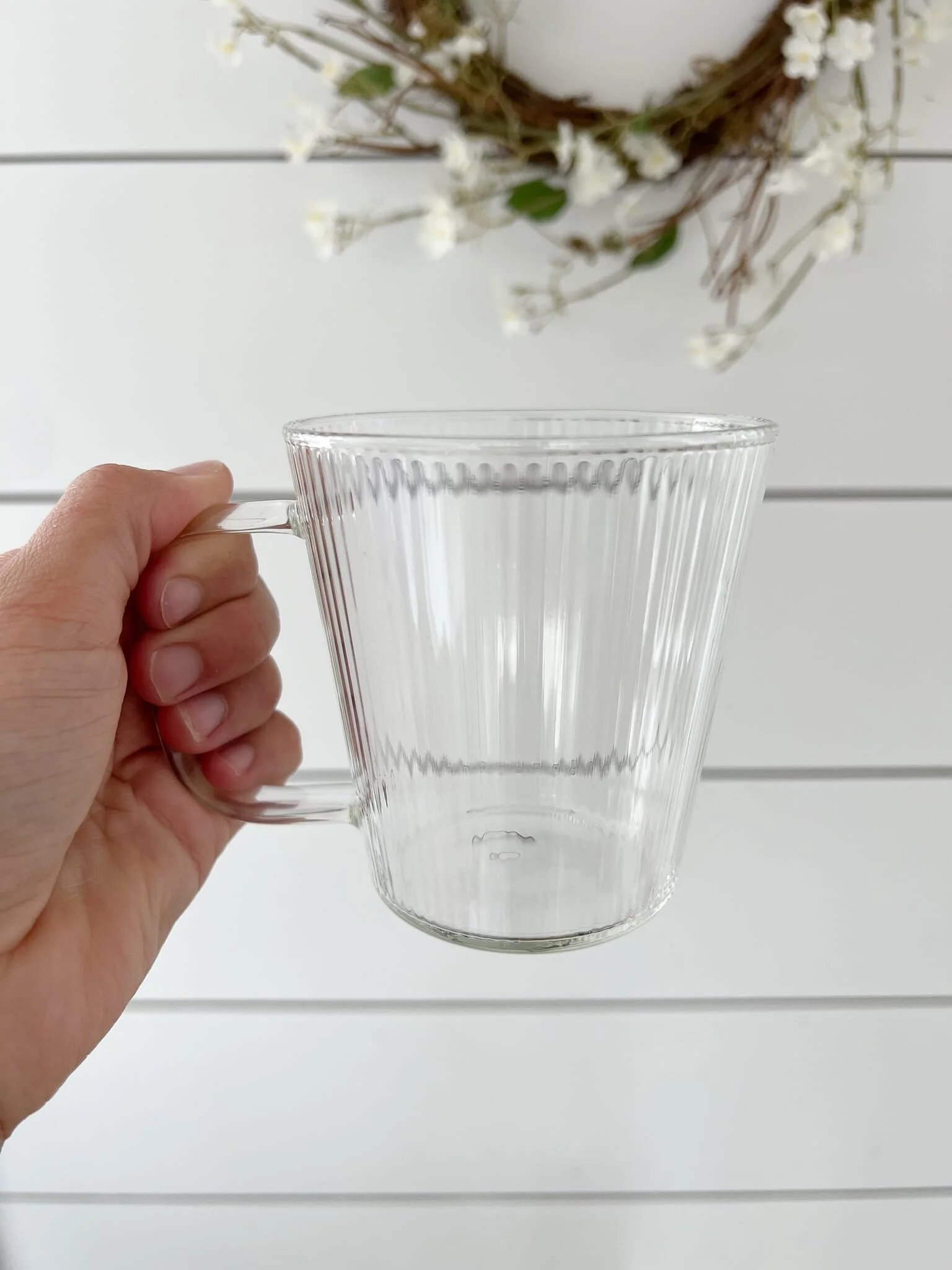 Fluted Glass Mug - Image 3