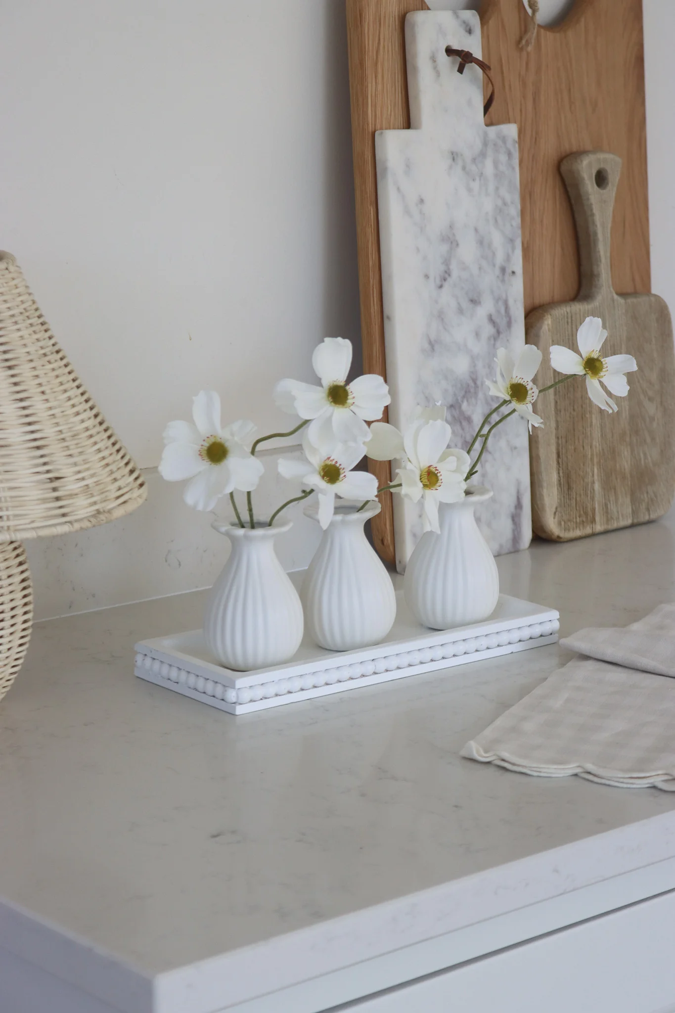 Frilly Stoneware Bud Vase Set - Image 3
